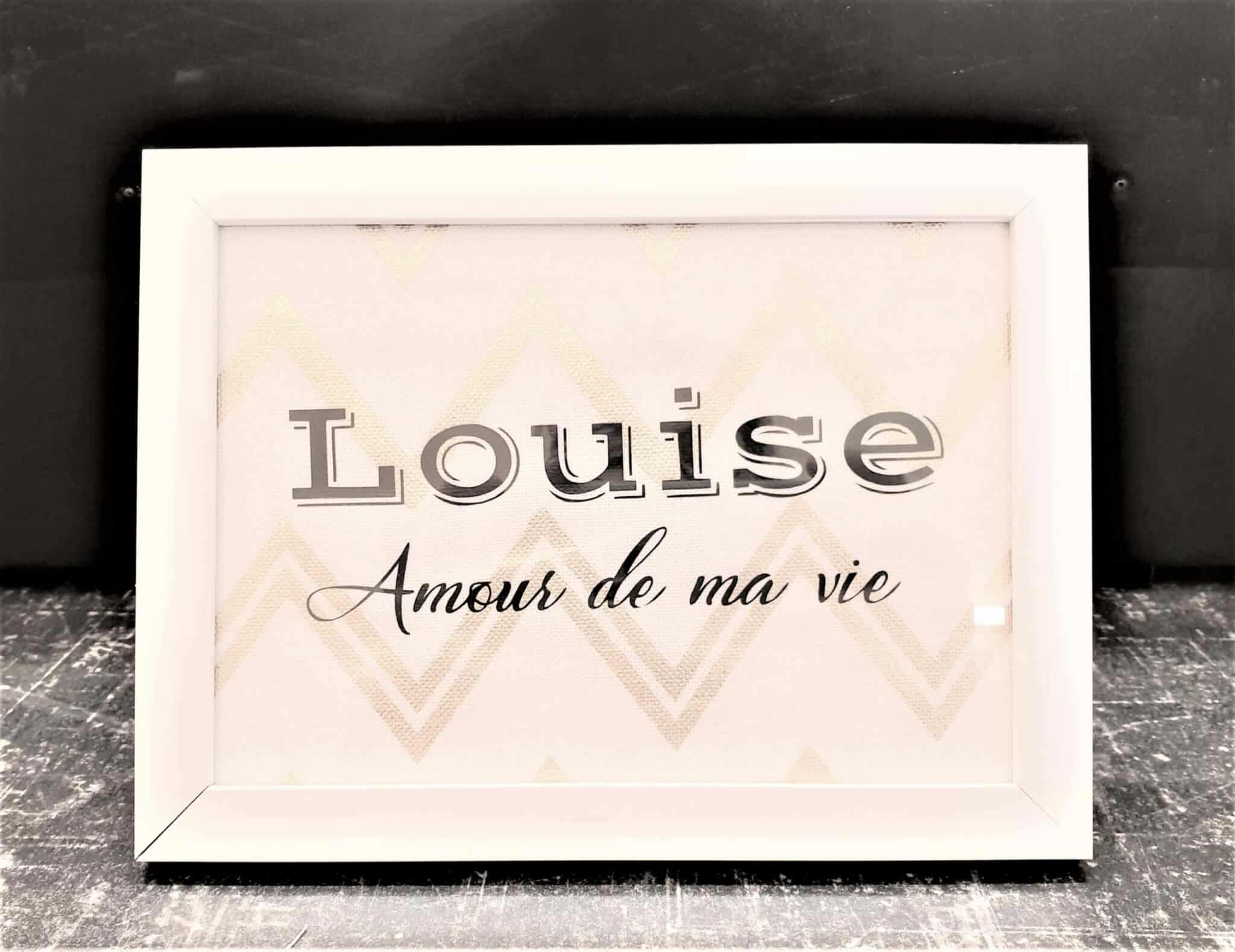 Cadres à messages personnalisés