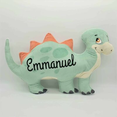 Coussin dinosaure personnalisé