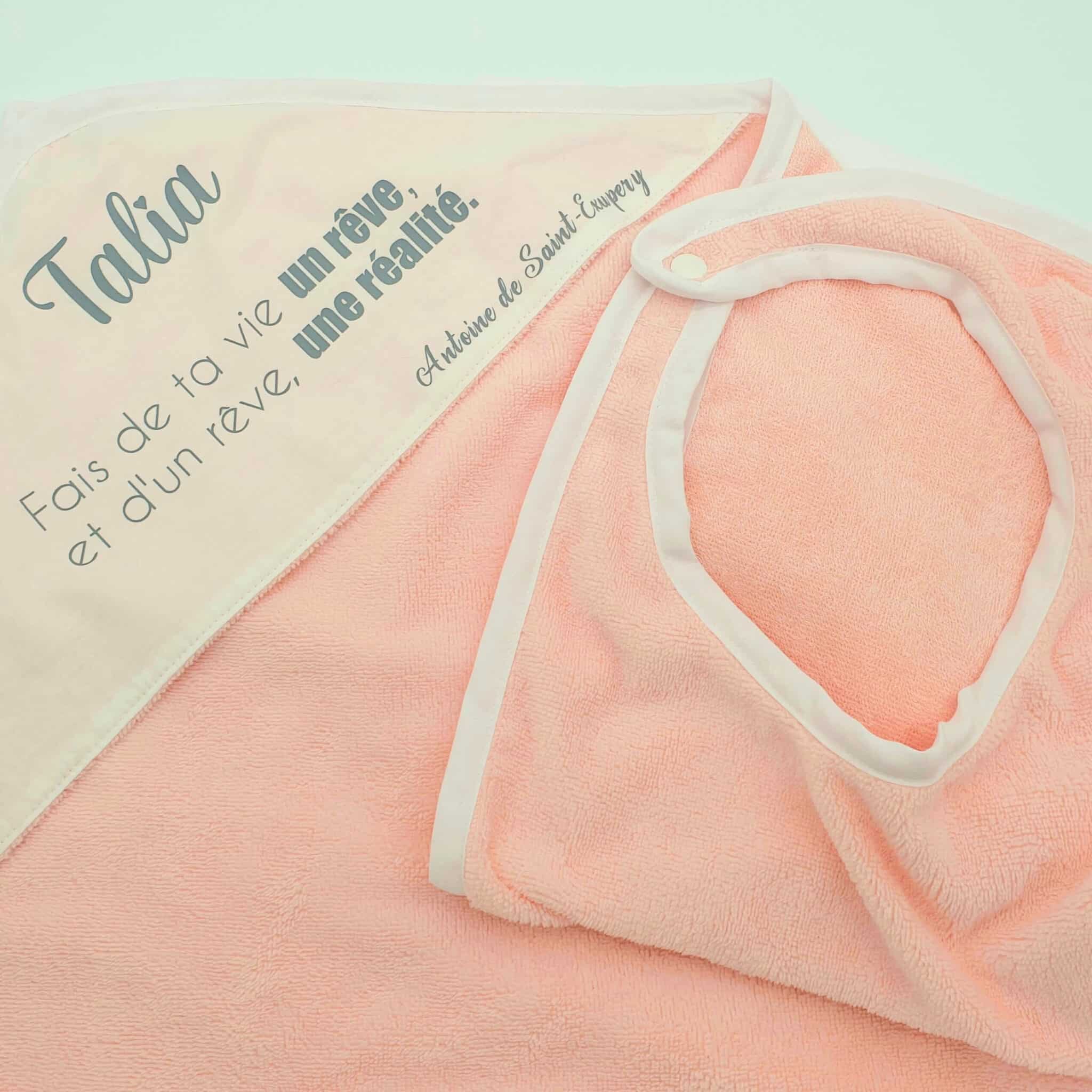 Serviette papillon rose 1