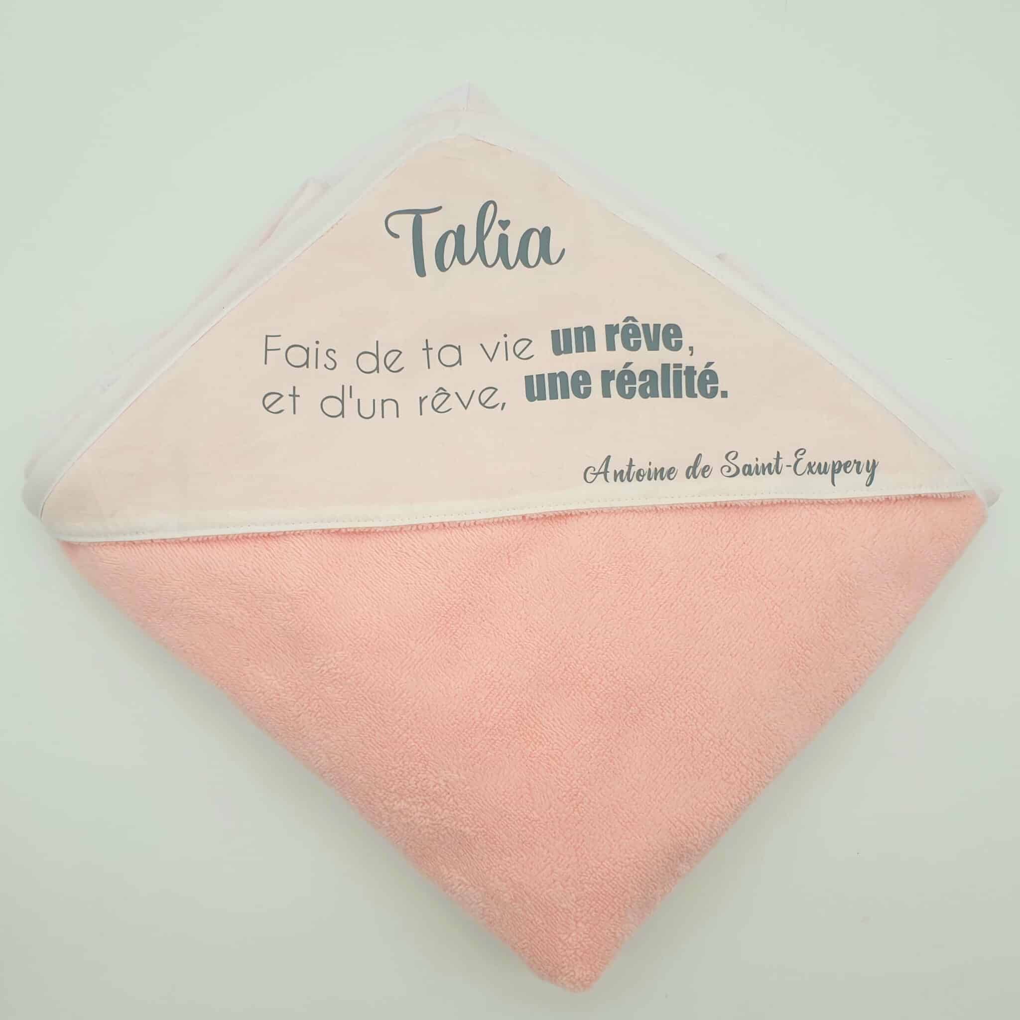 Serviette papillon rose 2