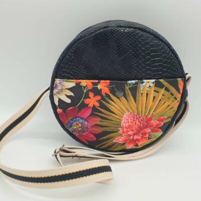 Sac boule noir face 1