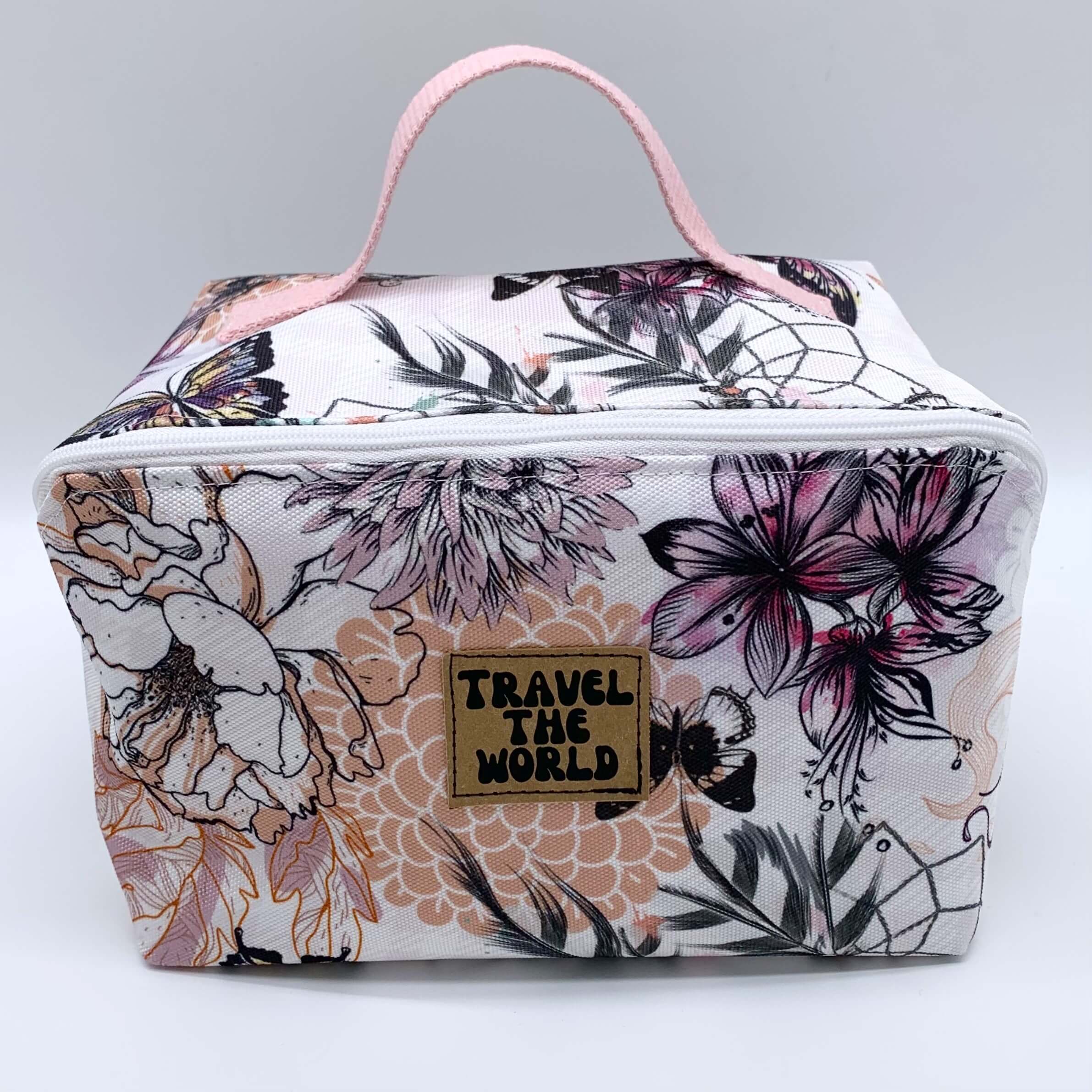 Trousse de toilette grande ouverture attrape-rèves face