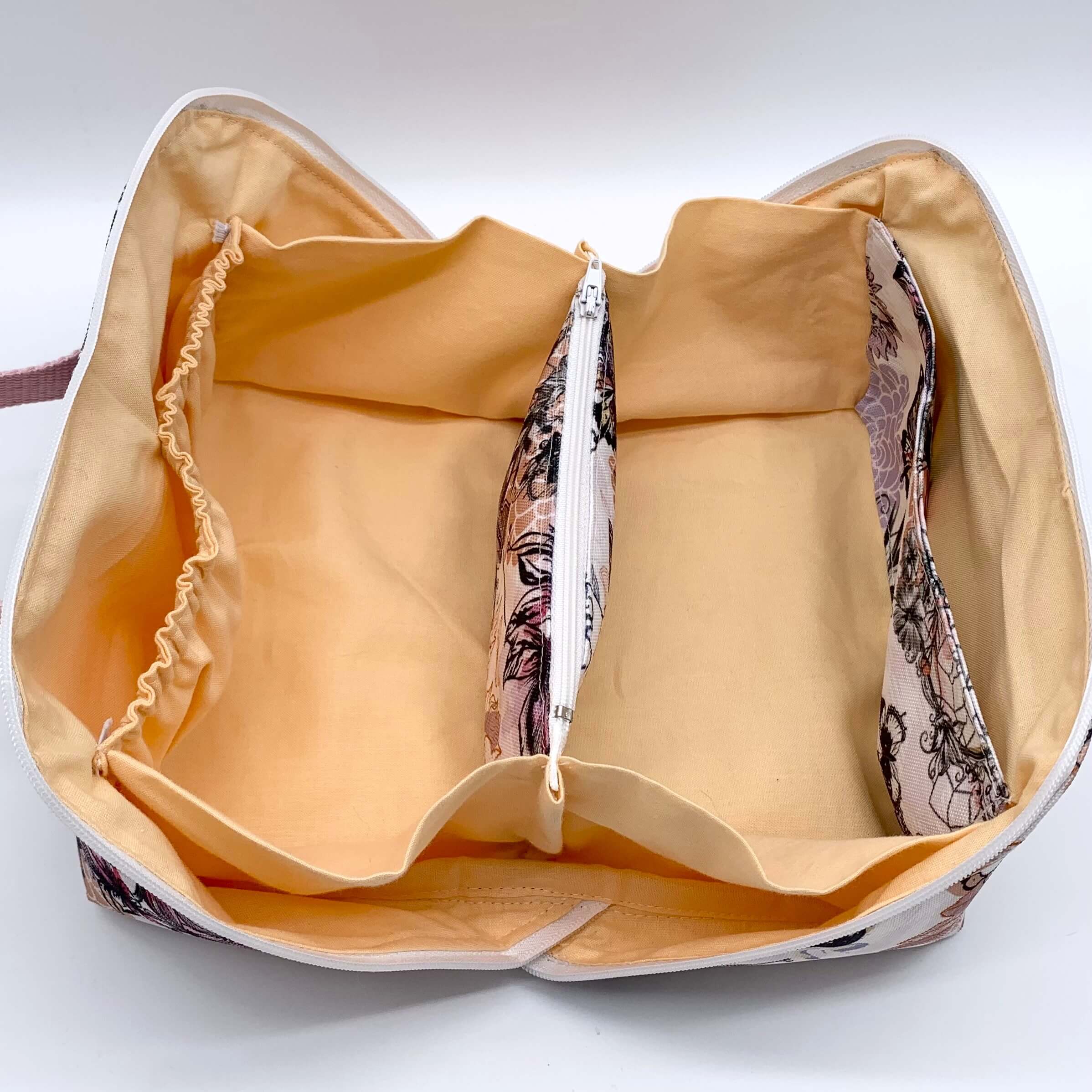 Trousse de toilette grande ouverture attrape-rèves intérieur