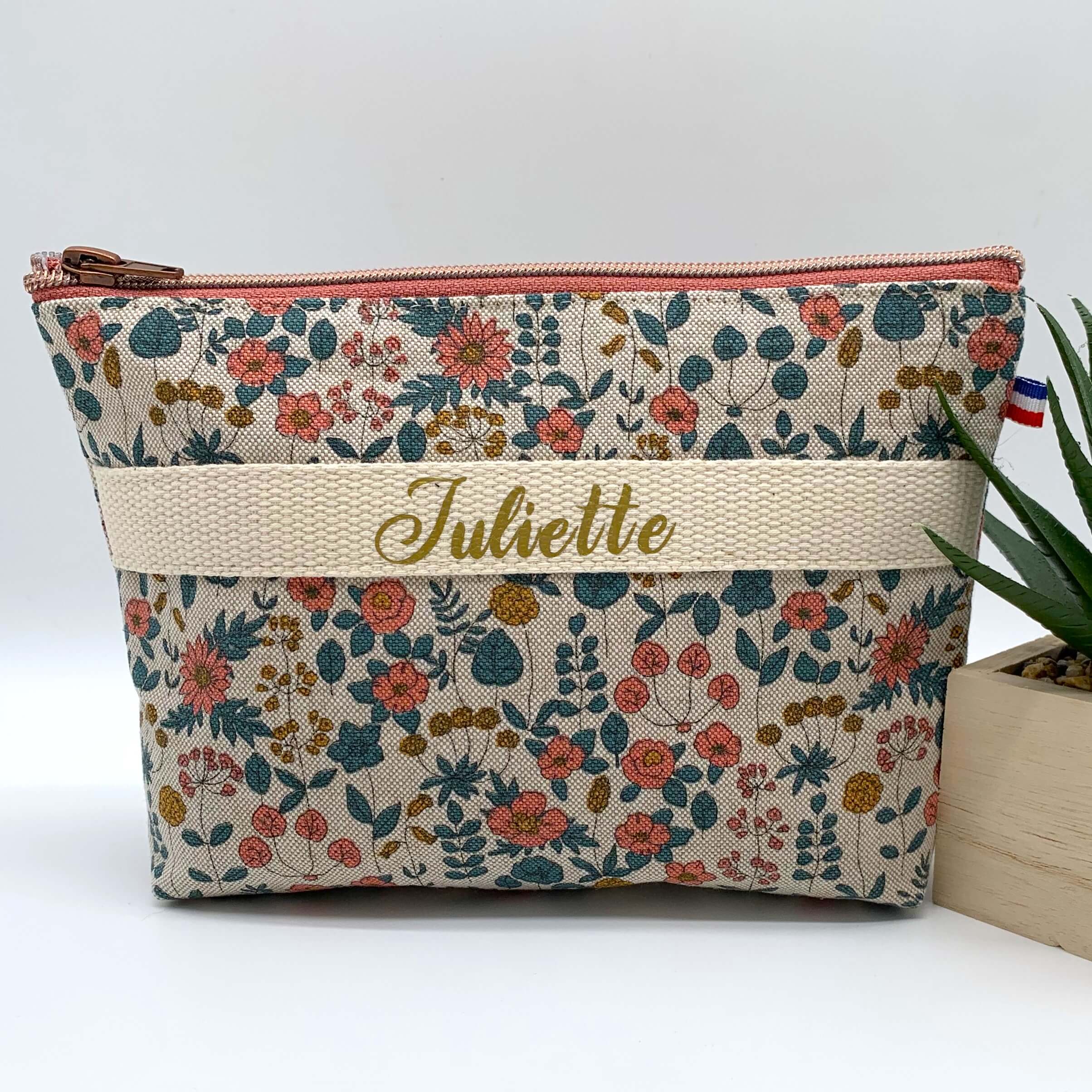 Sac de dance personnalisé menthe pochette face