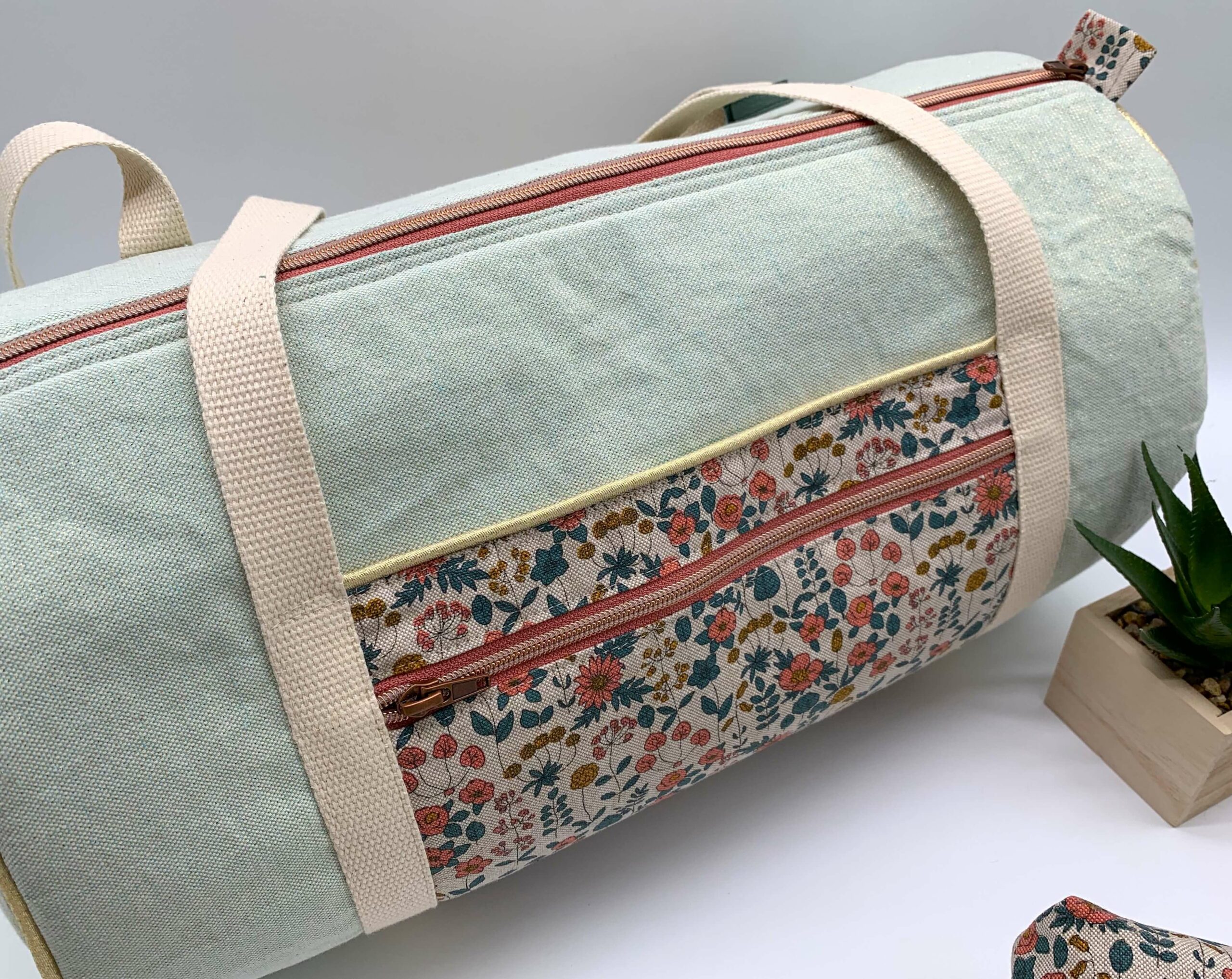 Sac de dance personnalisé menthe profil