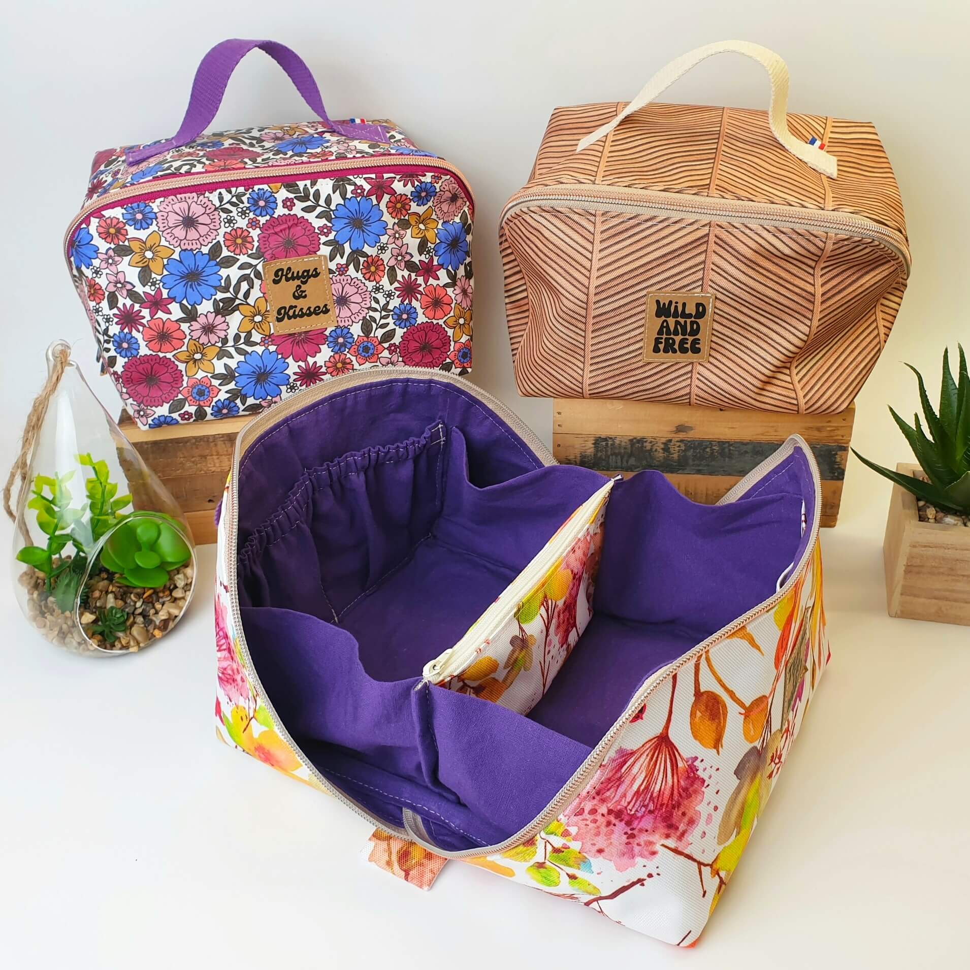 Trousse cosmétique grande ouverture