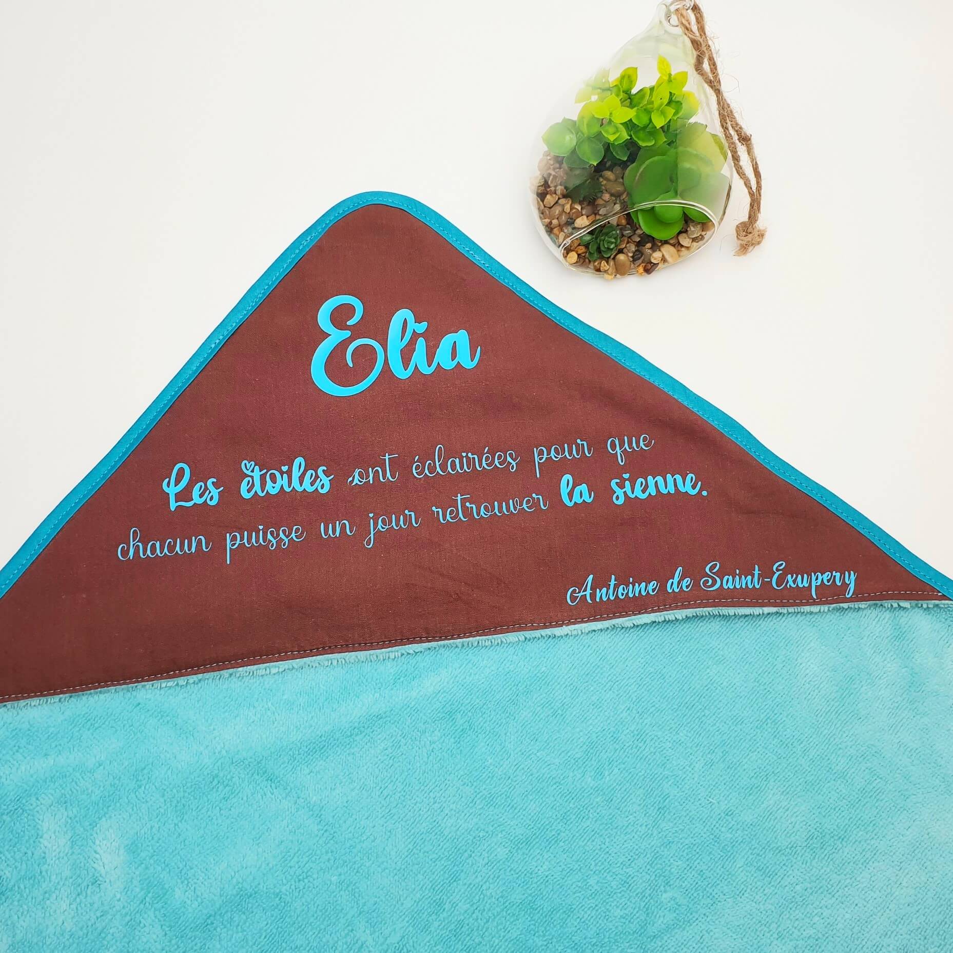 Serviette papillon SUR-MESURE avec texte