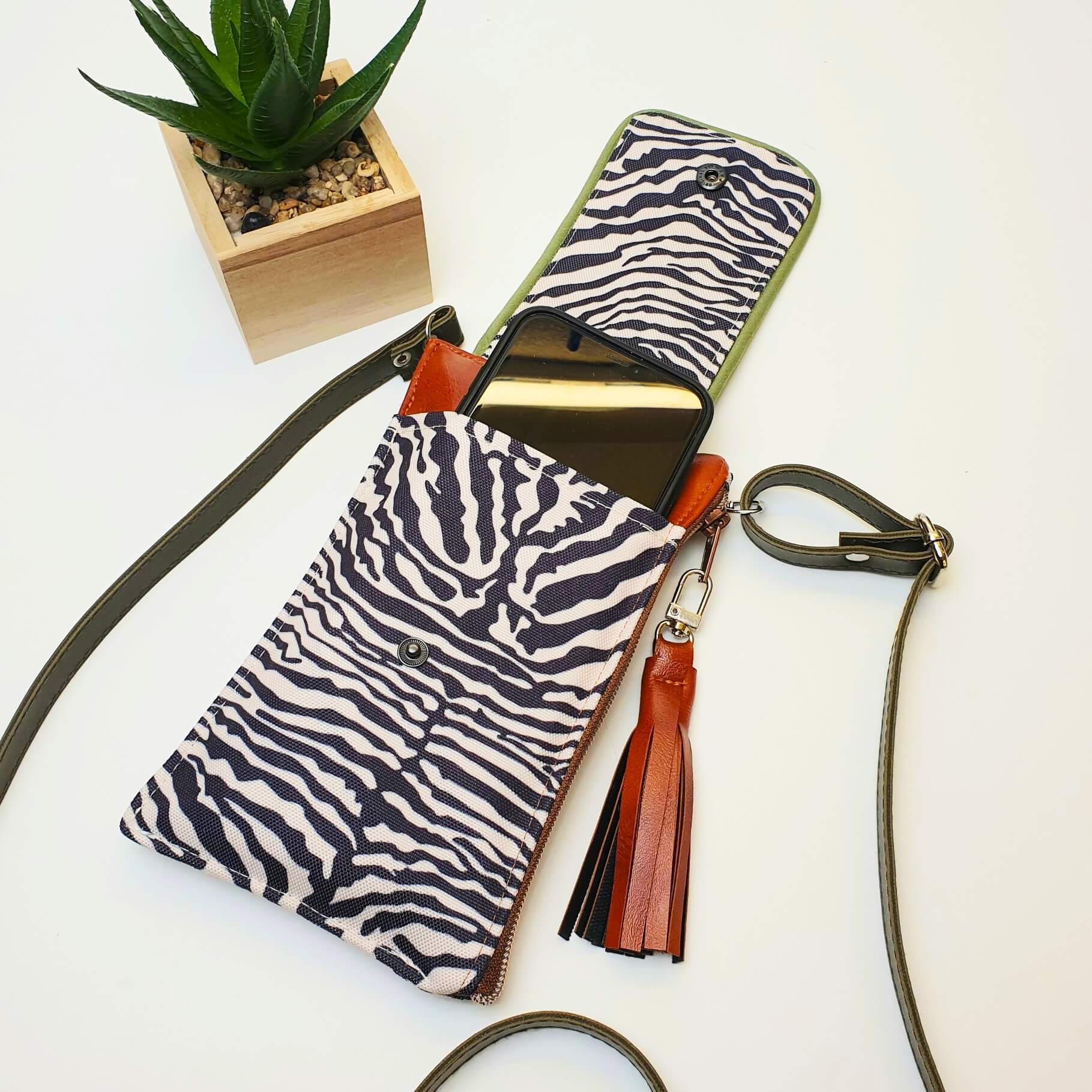 Pochette téléphone zèbre smartphone