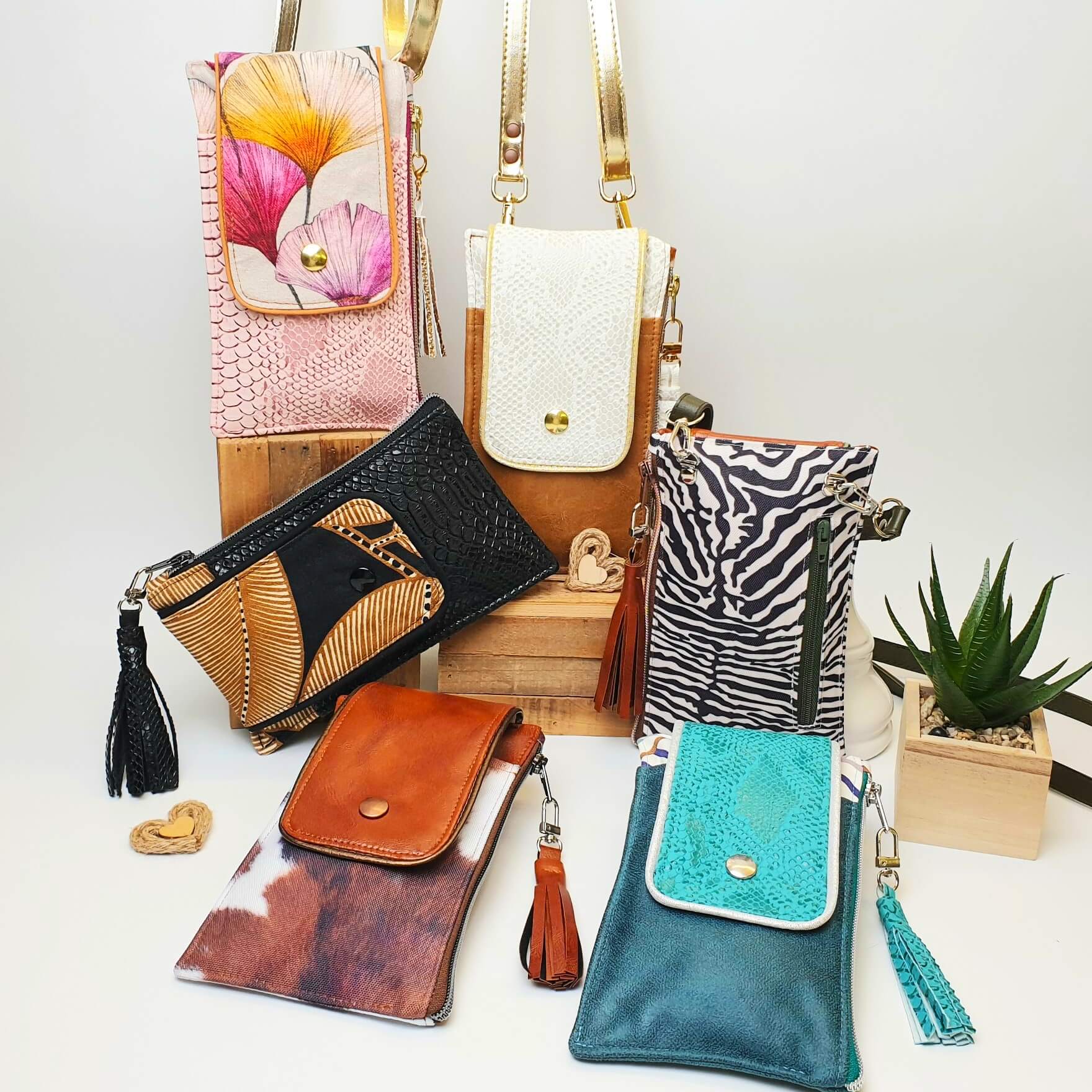 Pochette téléphone ensemble
