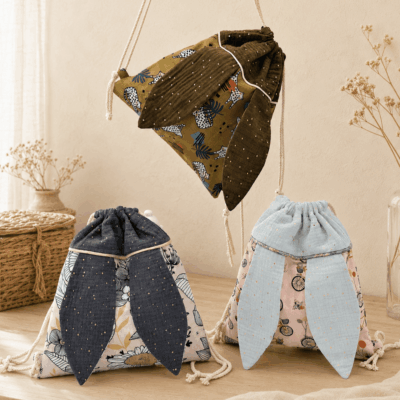 Sac à dos lapin enfant sur-mesure présentation