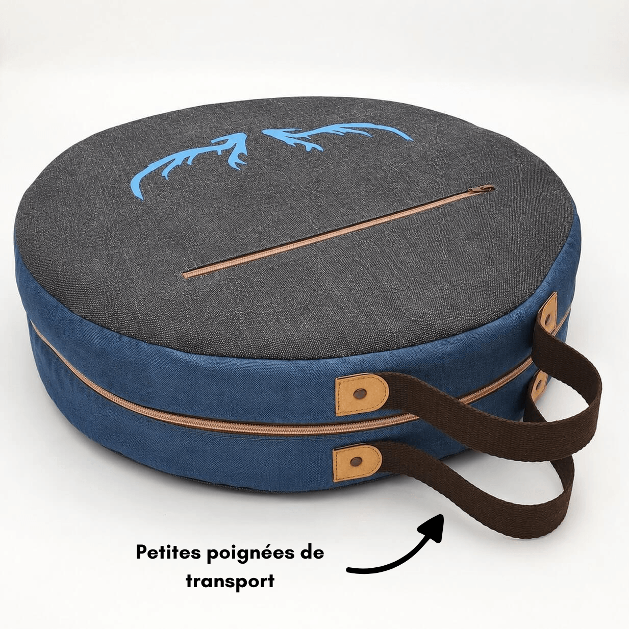 Sac pour tambour chamanique modèle fermé 48cm sanglier poignées