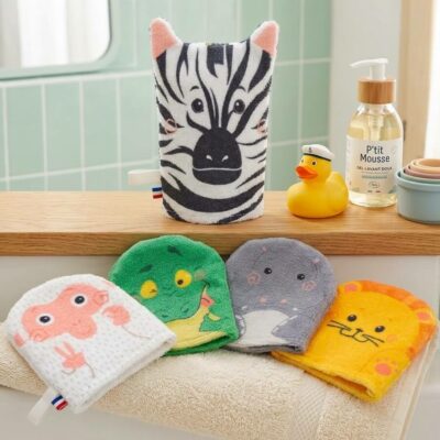 Gant de toilette enfant Savane