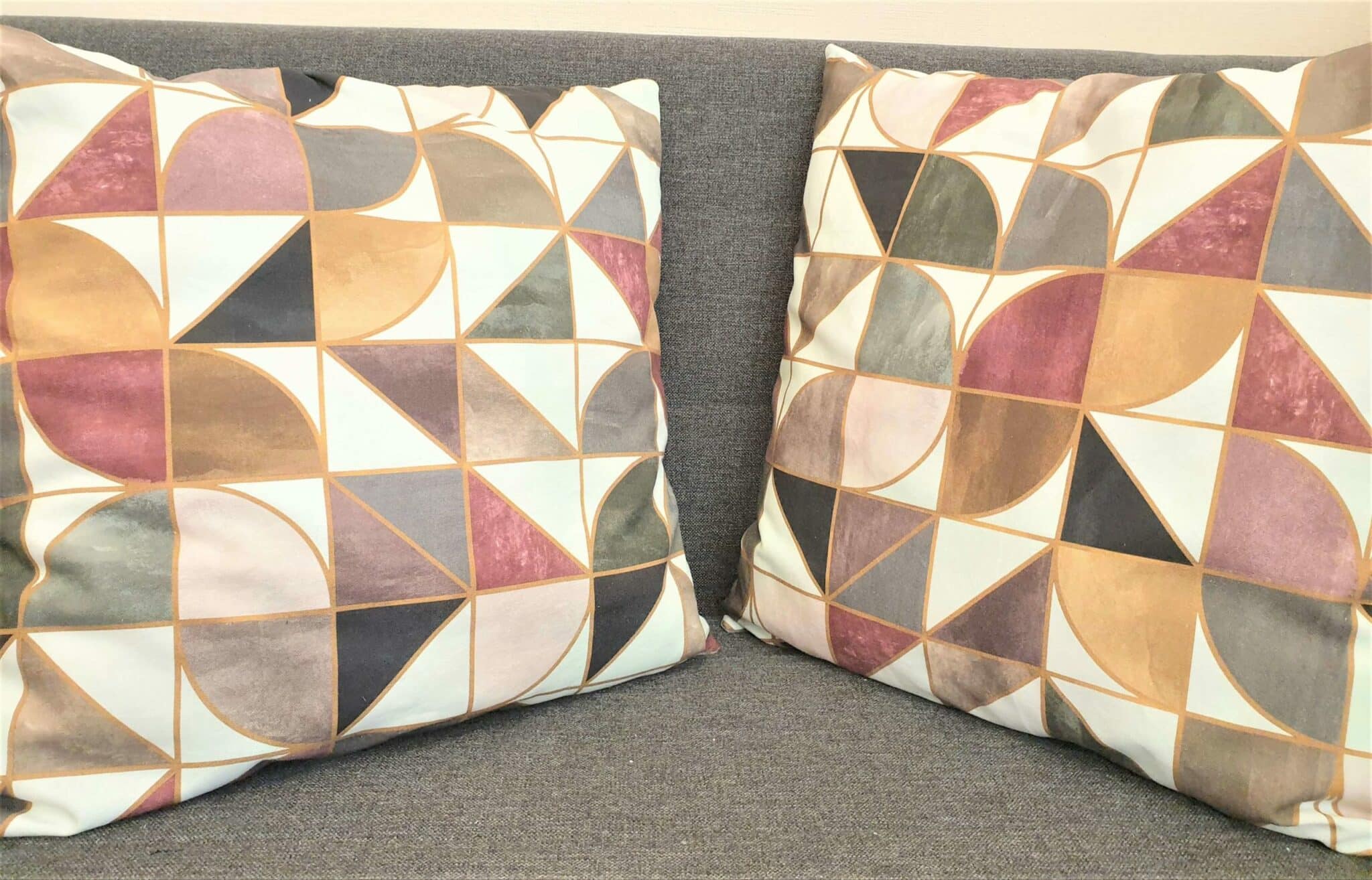 Coussin carré SUR-MESURE 50cmx50cm - Lot de 2 – Image 2