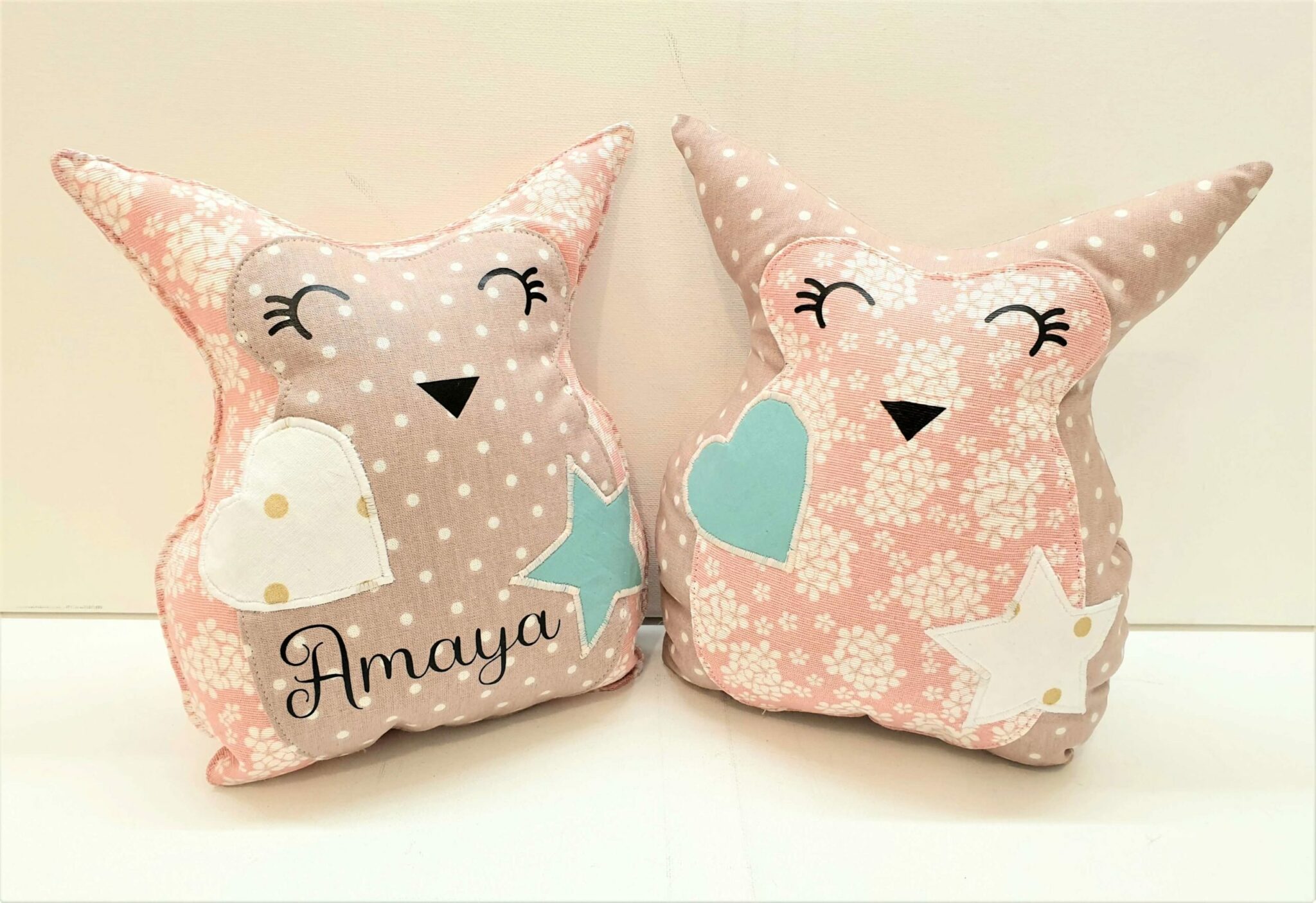 Doudou repose-tête Hibou (Ajout du prénom GRATUIT) – Image 5