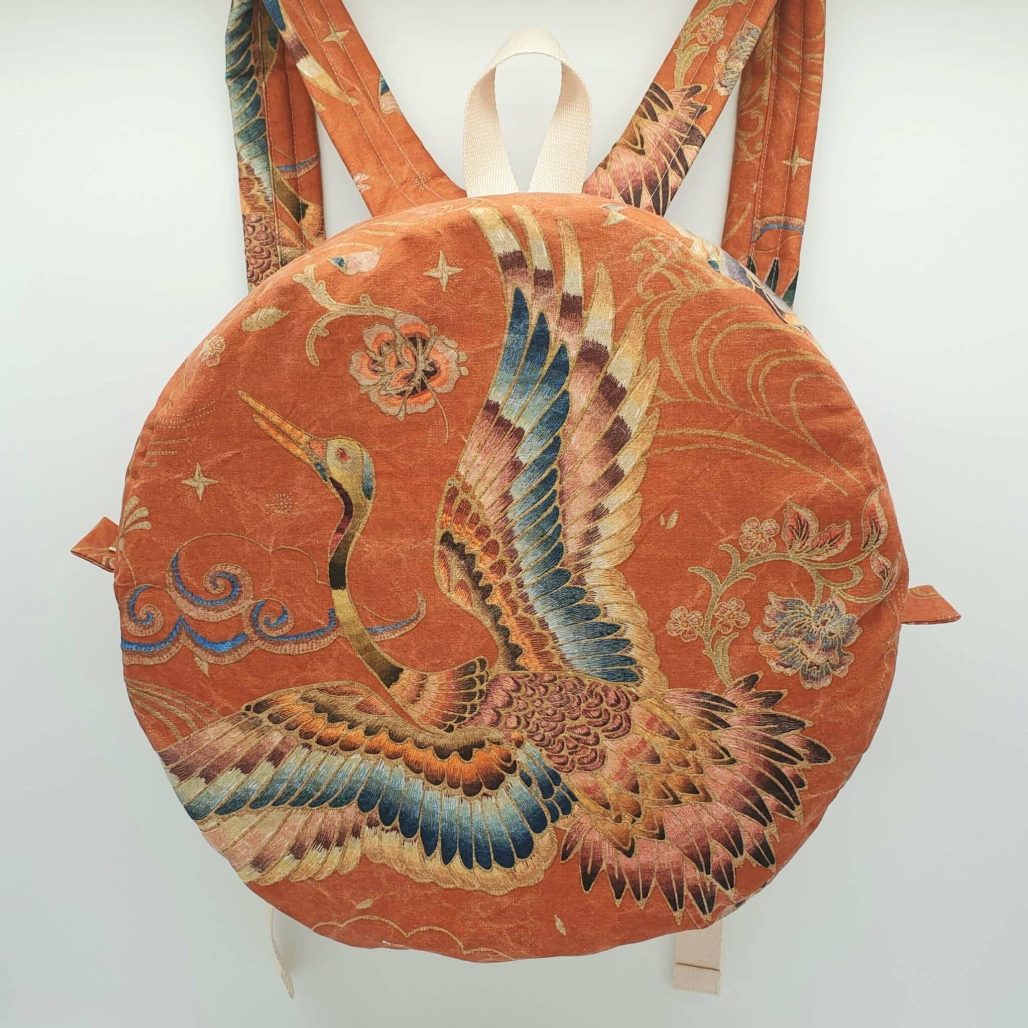 Sac à dos pour tambour chamanique 42cm face