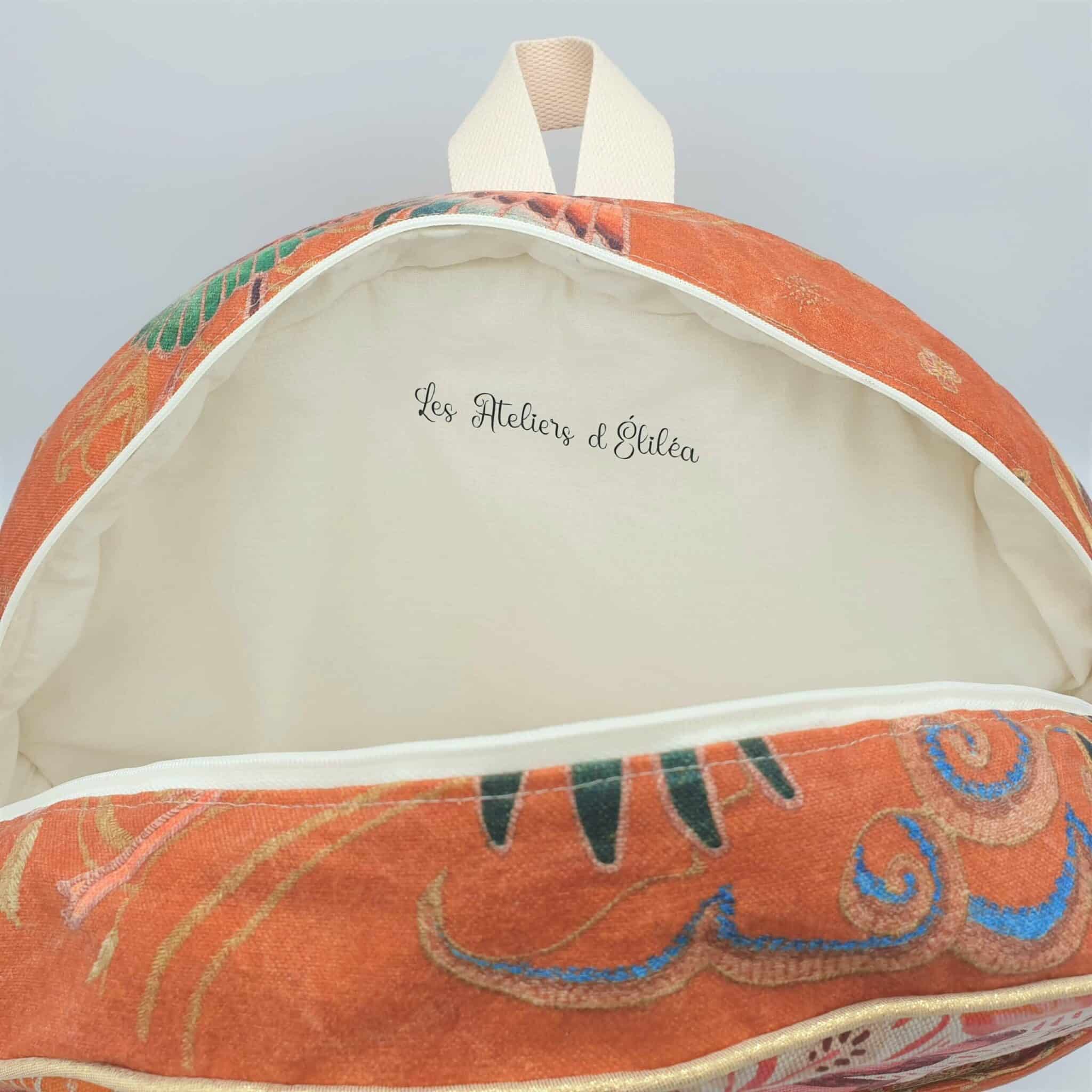 Sac à dos tambour poche 42 cm doublure