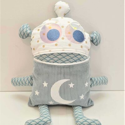 Coussin doudou Mange-soucis personnalisé