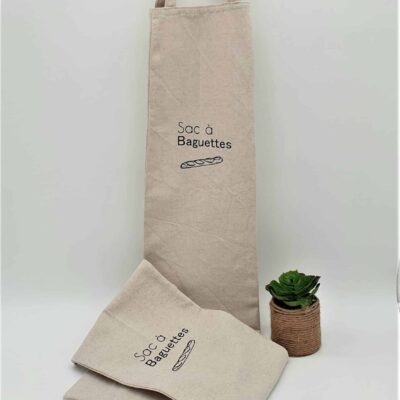 Sac à baguette lavable et réutilisable