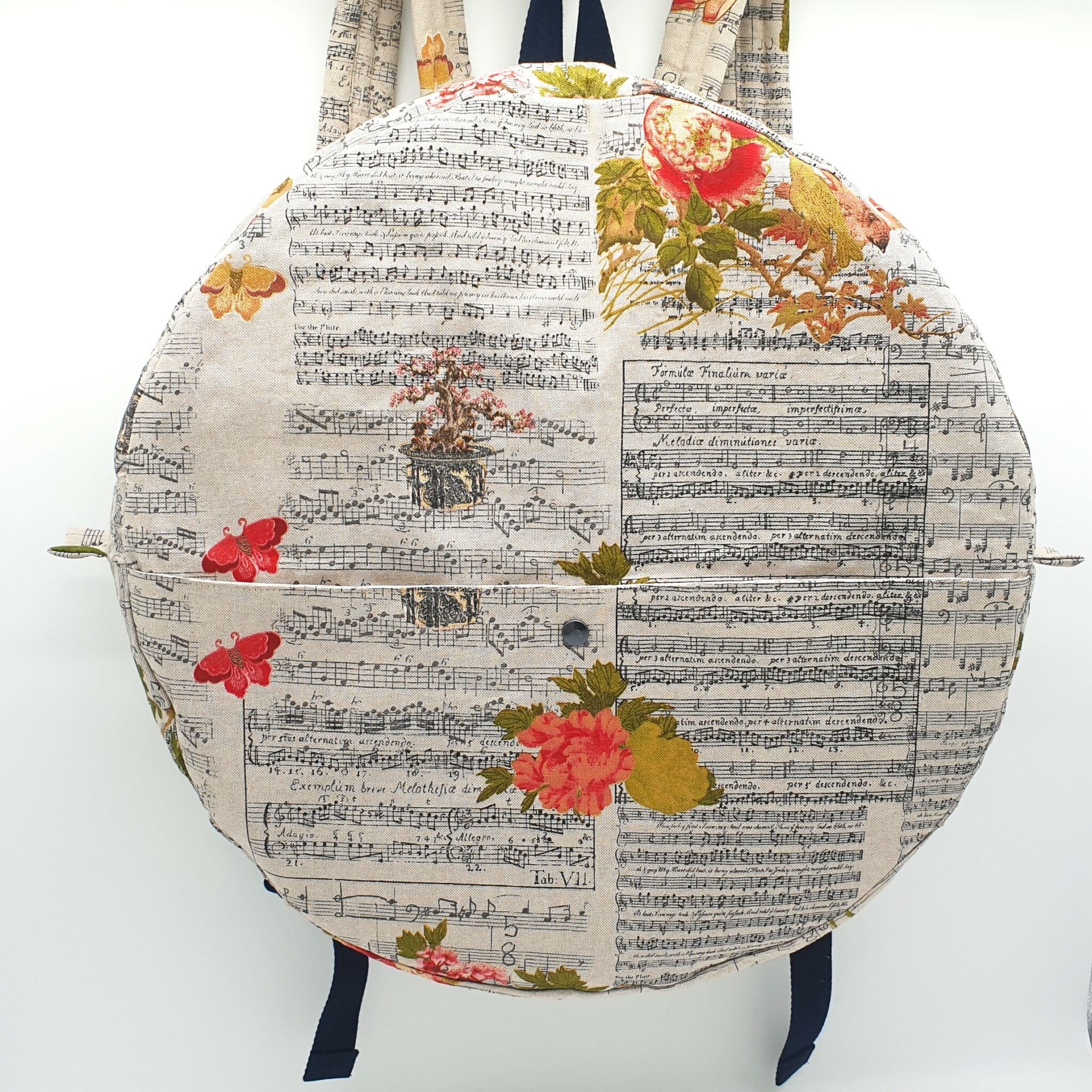 Sac à dos pour tambour chamanique 47cm face