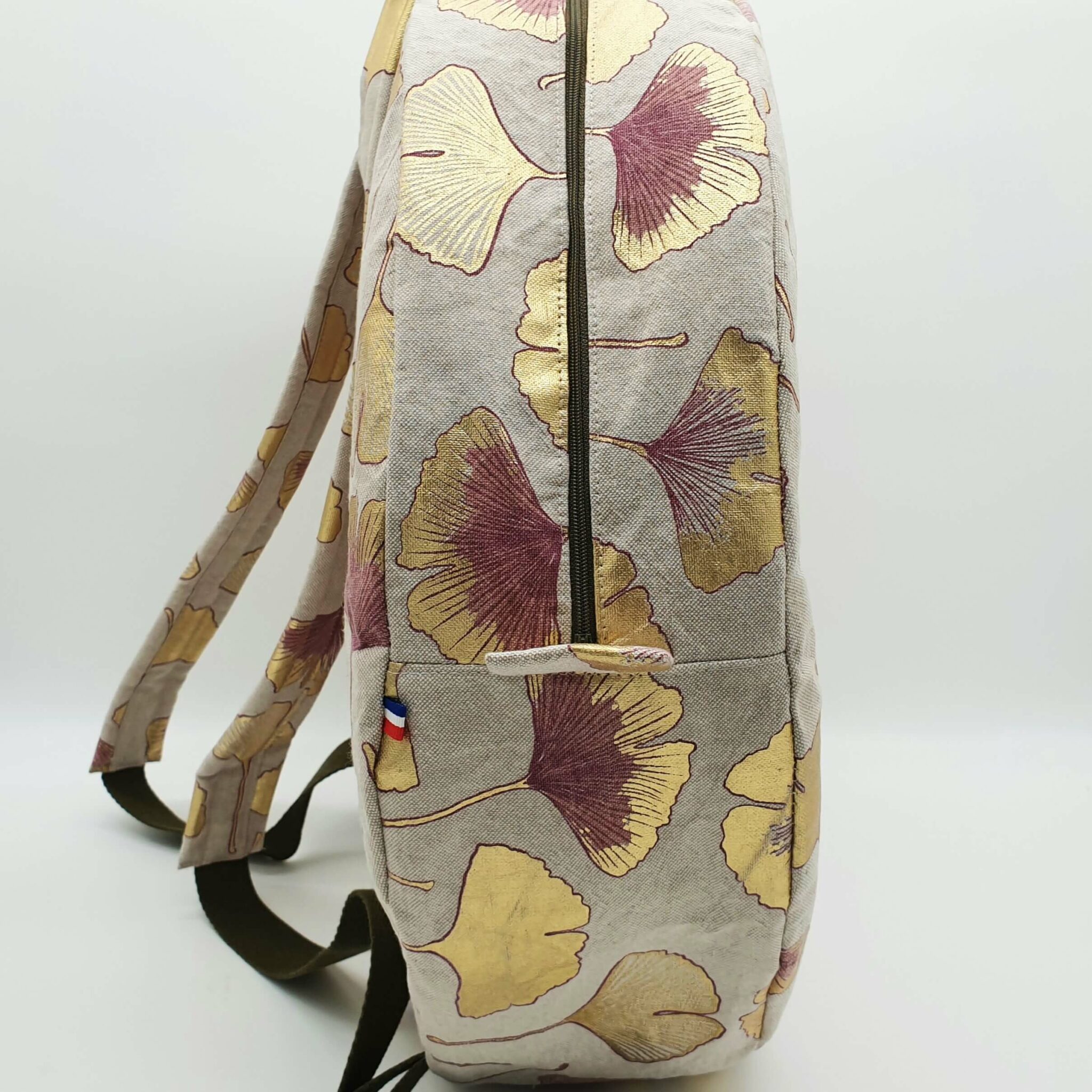 Sac à dos pour tambour chamanique 45 cm gingko contour
