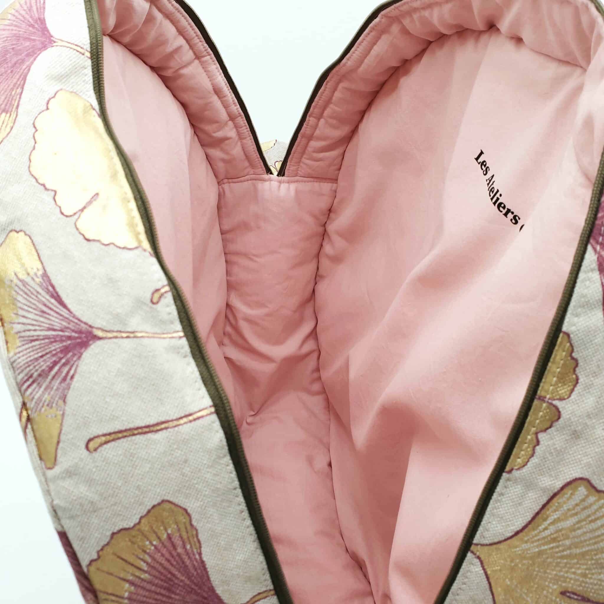 Sac à dos pour tambour chamanique 45 cm gingko doublure