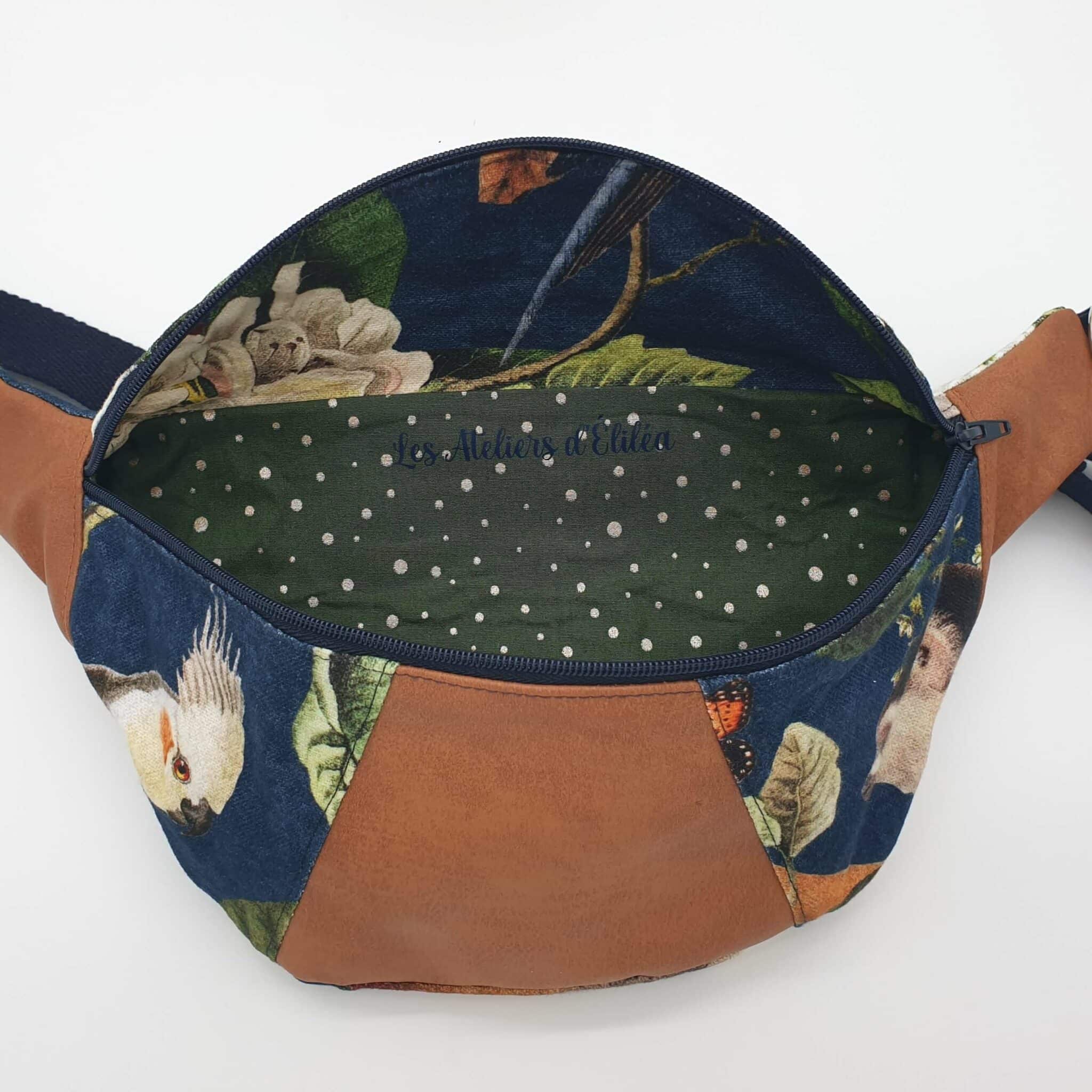 Sac banane de créateur doublure
