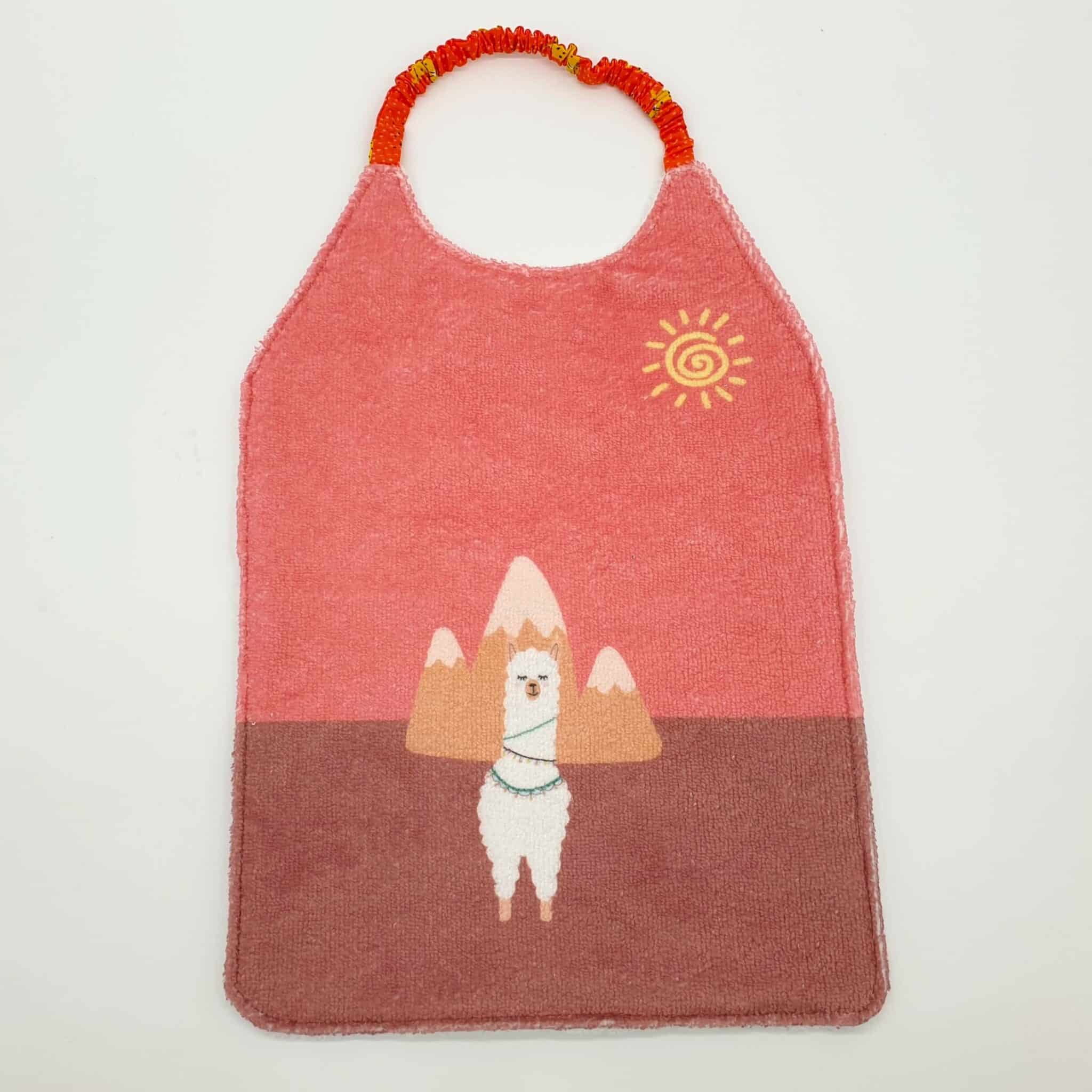 Serviette de table Lama rose