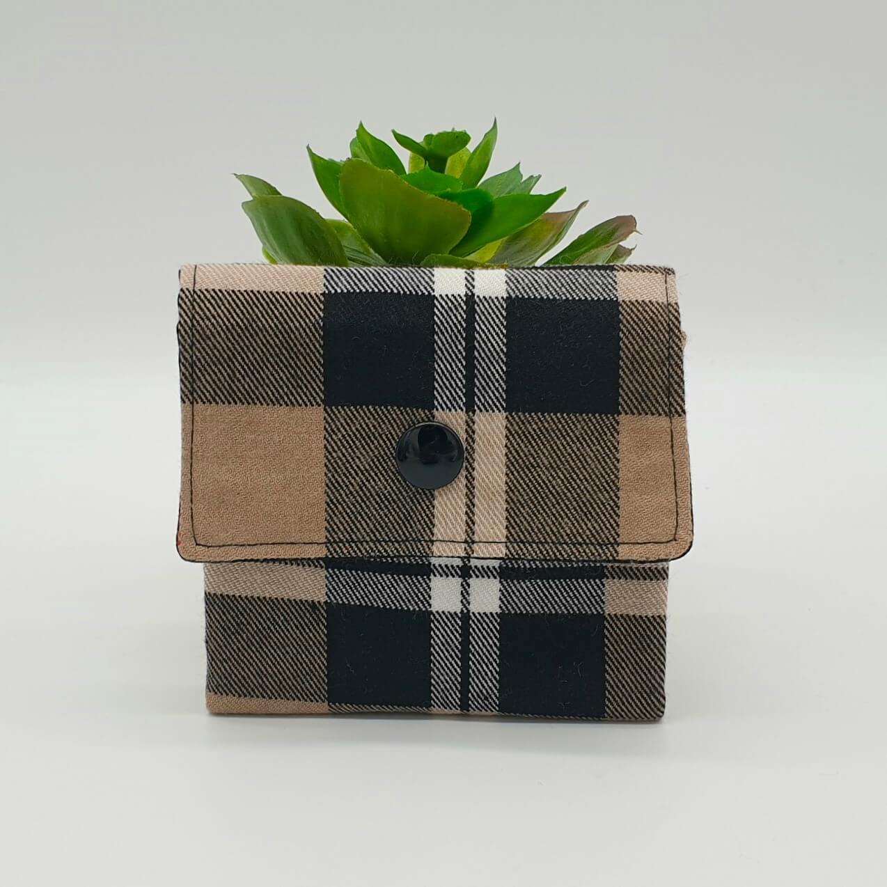 Porte- monnaie & carte tartan face