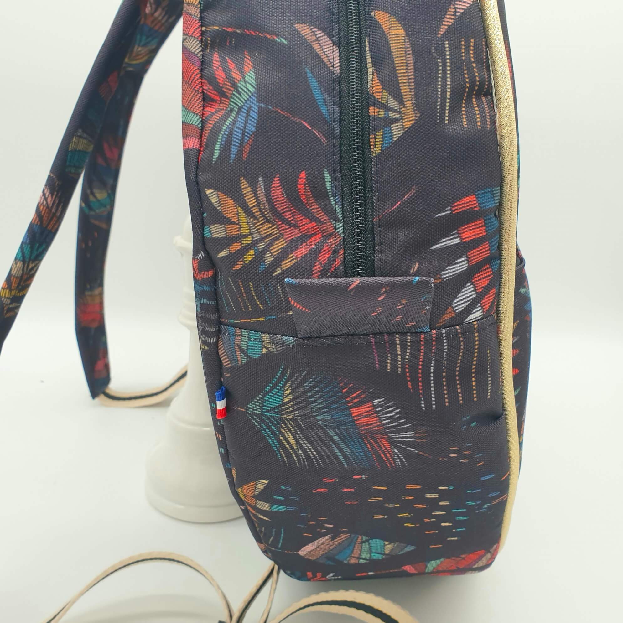 Sac à dos wax pour tambour chamanique 42 cm contour