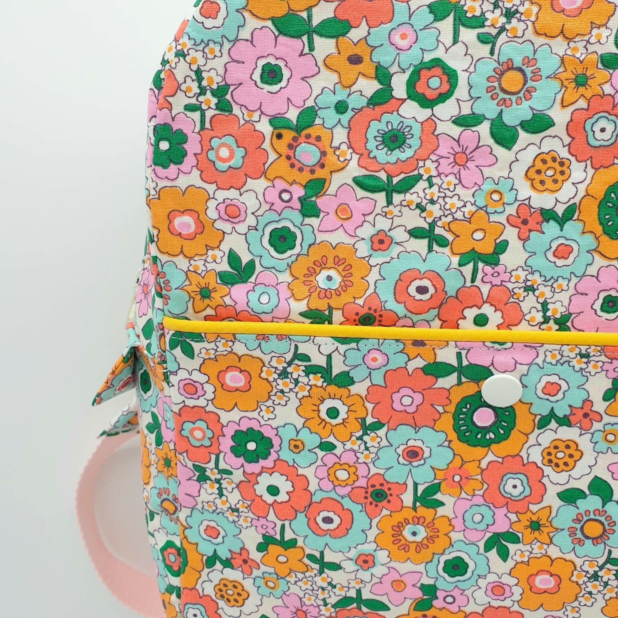 Sac à dos isotherme enfant rose détail