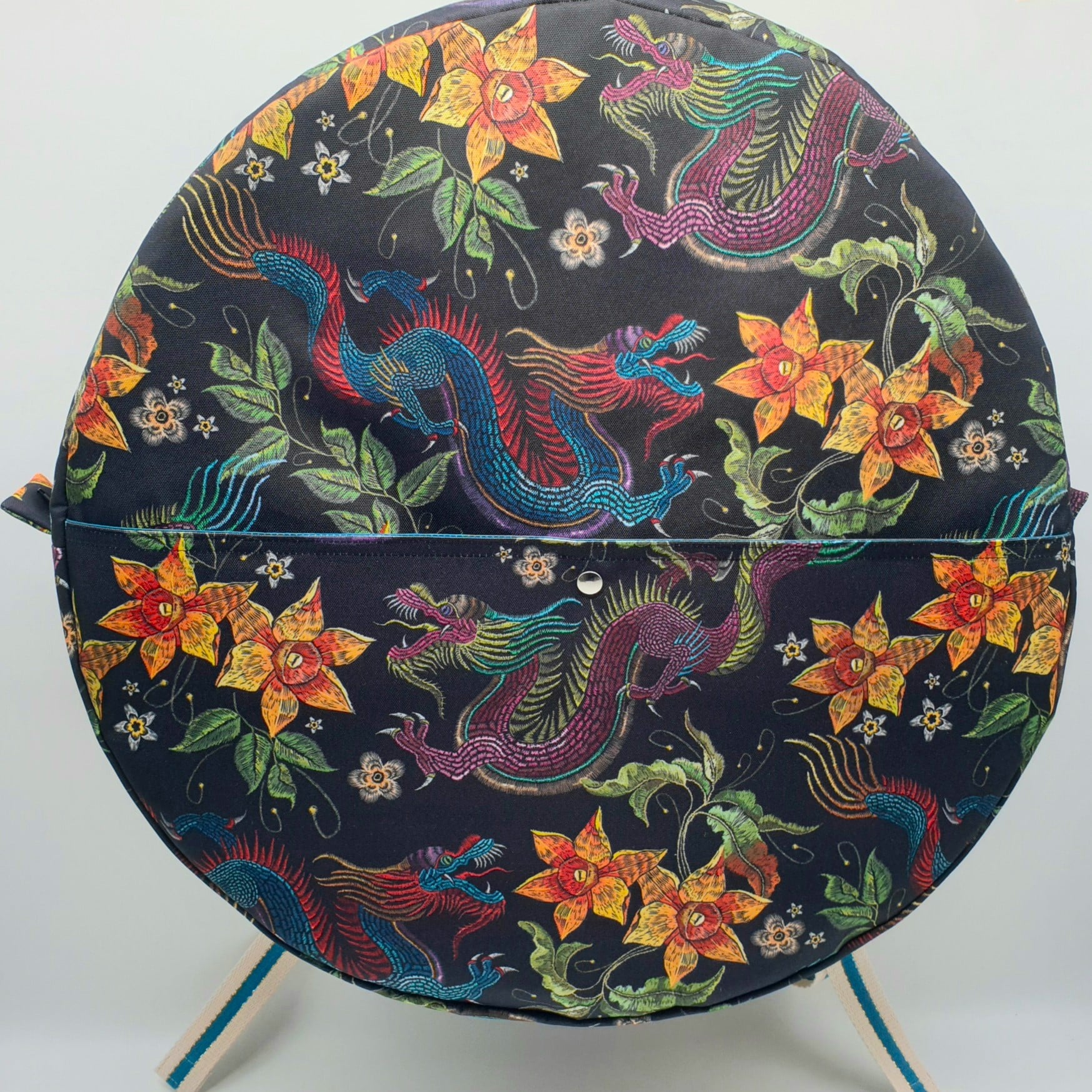 Sac à dos pour tambour chamanique 55cm face
