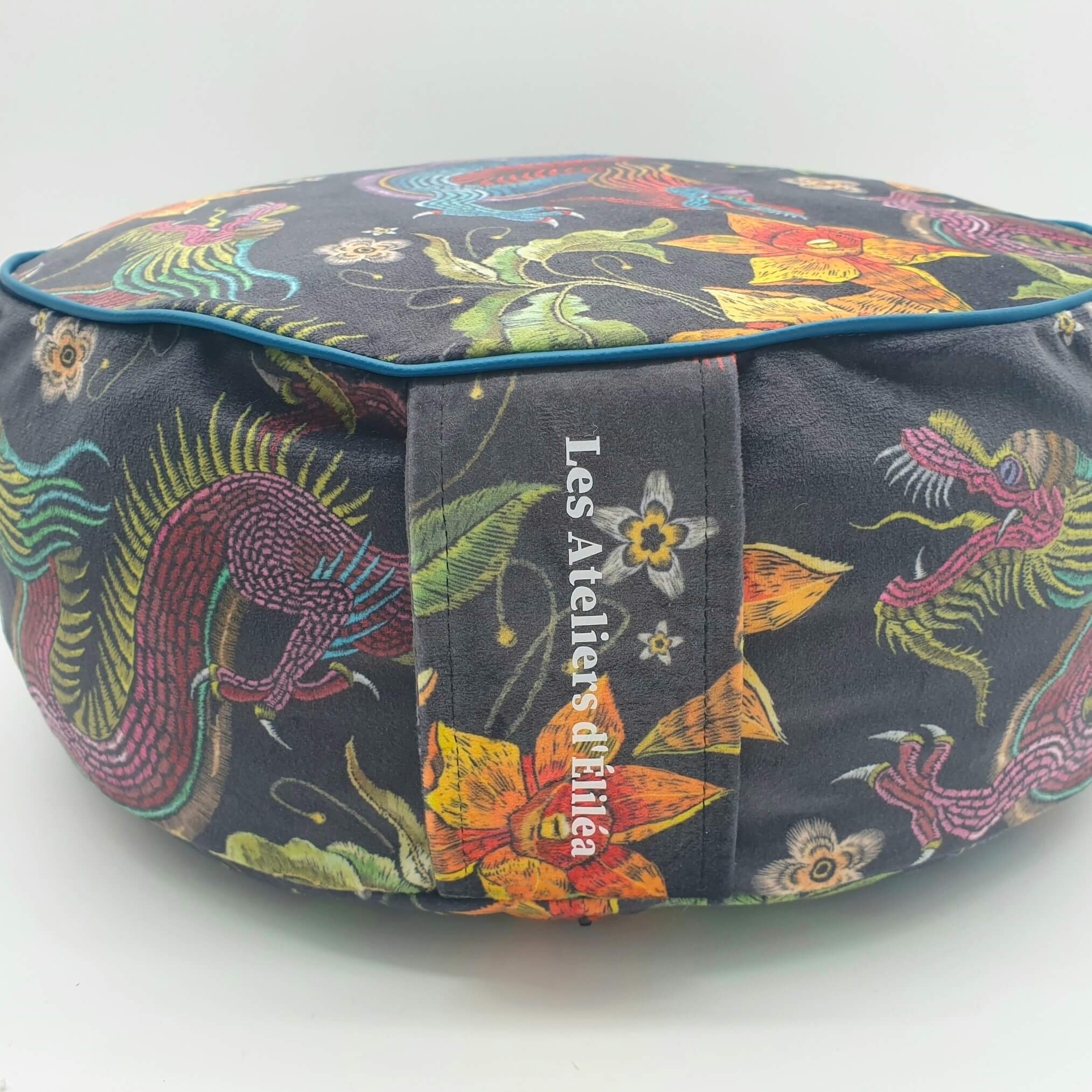 coussin de méditation rond contour