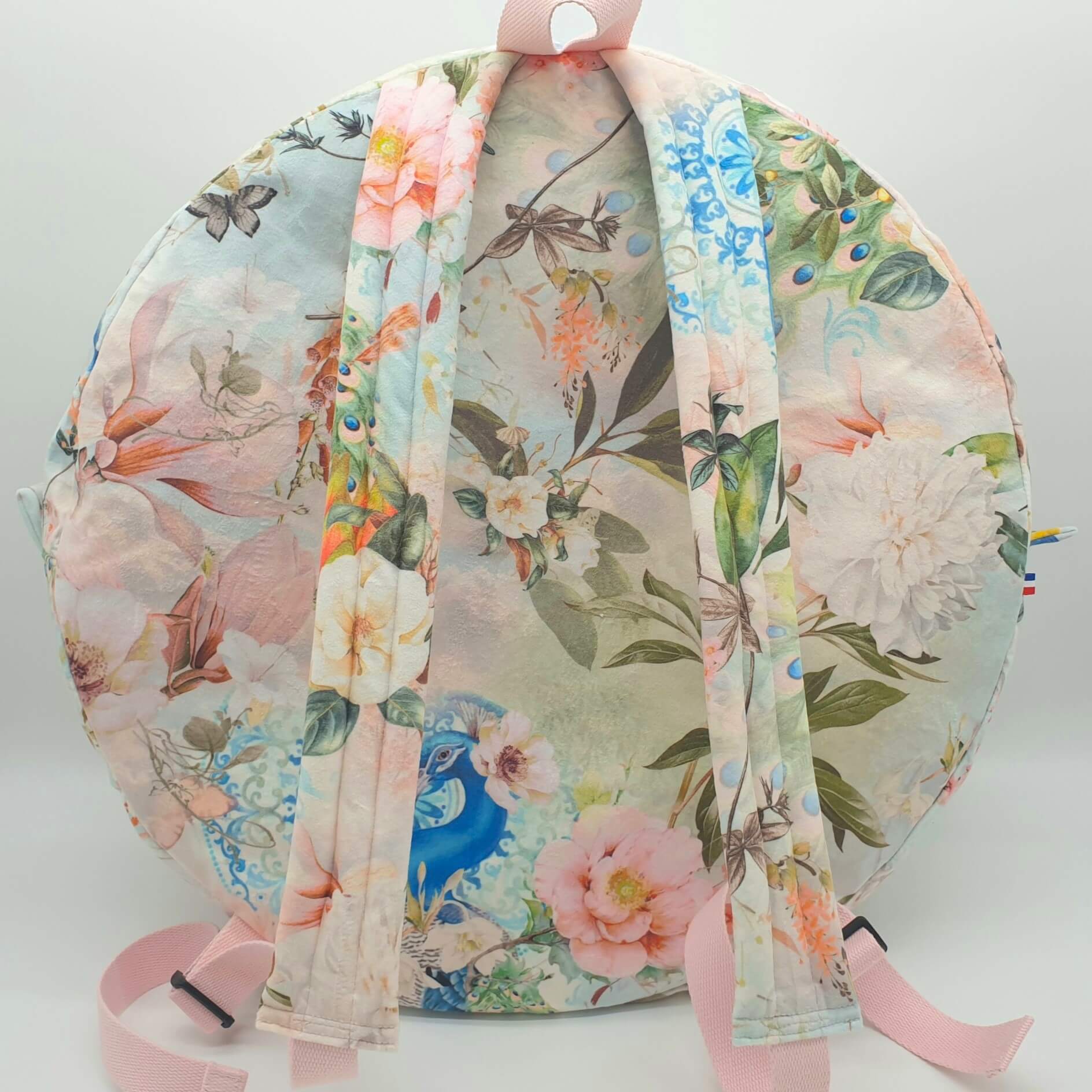 Sac à dos velours pour tambour chamanique 46cm dos