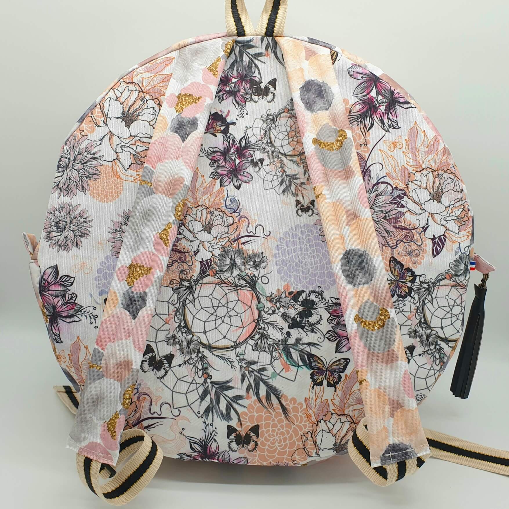 Sac à dos pour tambour chamanique attrape rêve 46cm dos