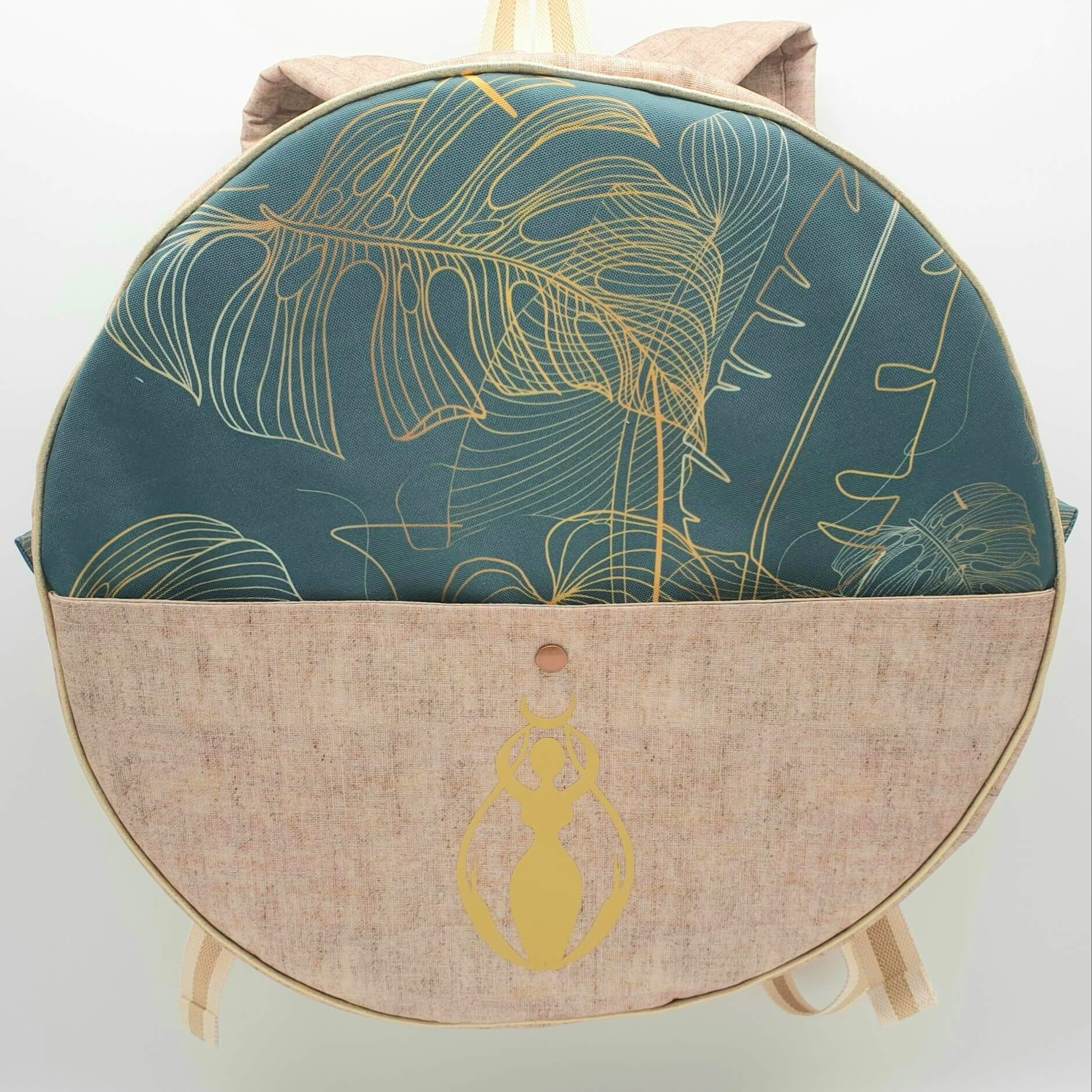 Sac à dos pour tambour chamanique 42cm avec logo face