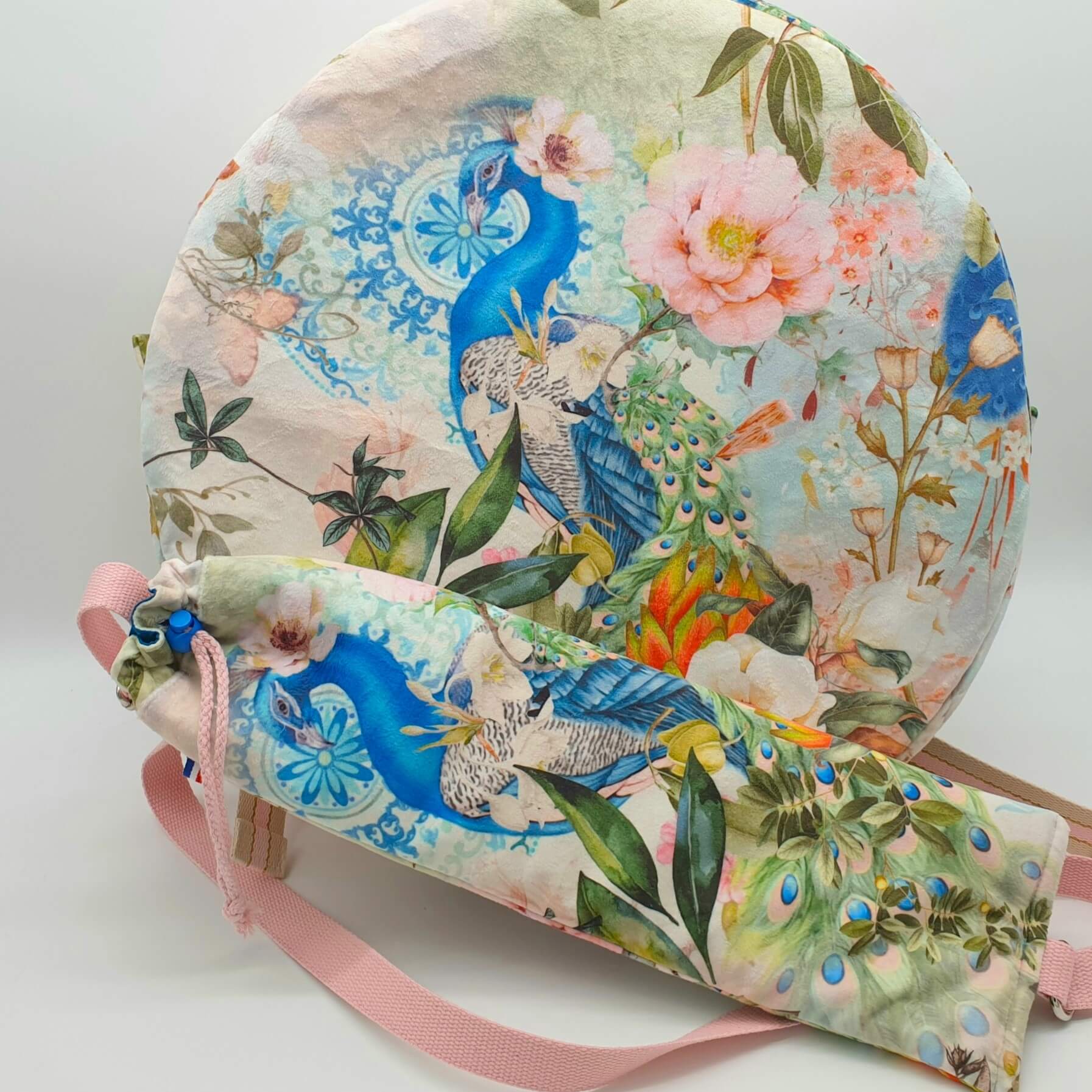 Sac à dos pour tambour chamanique 38cm avec mailloche