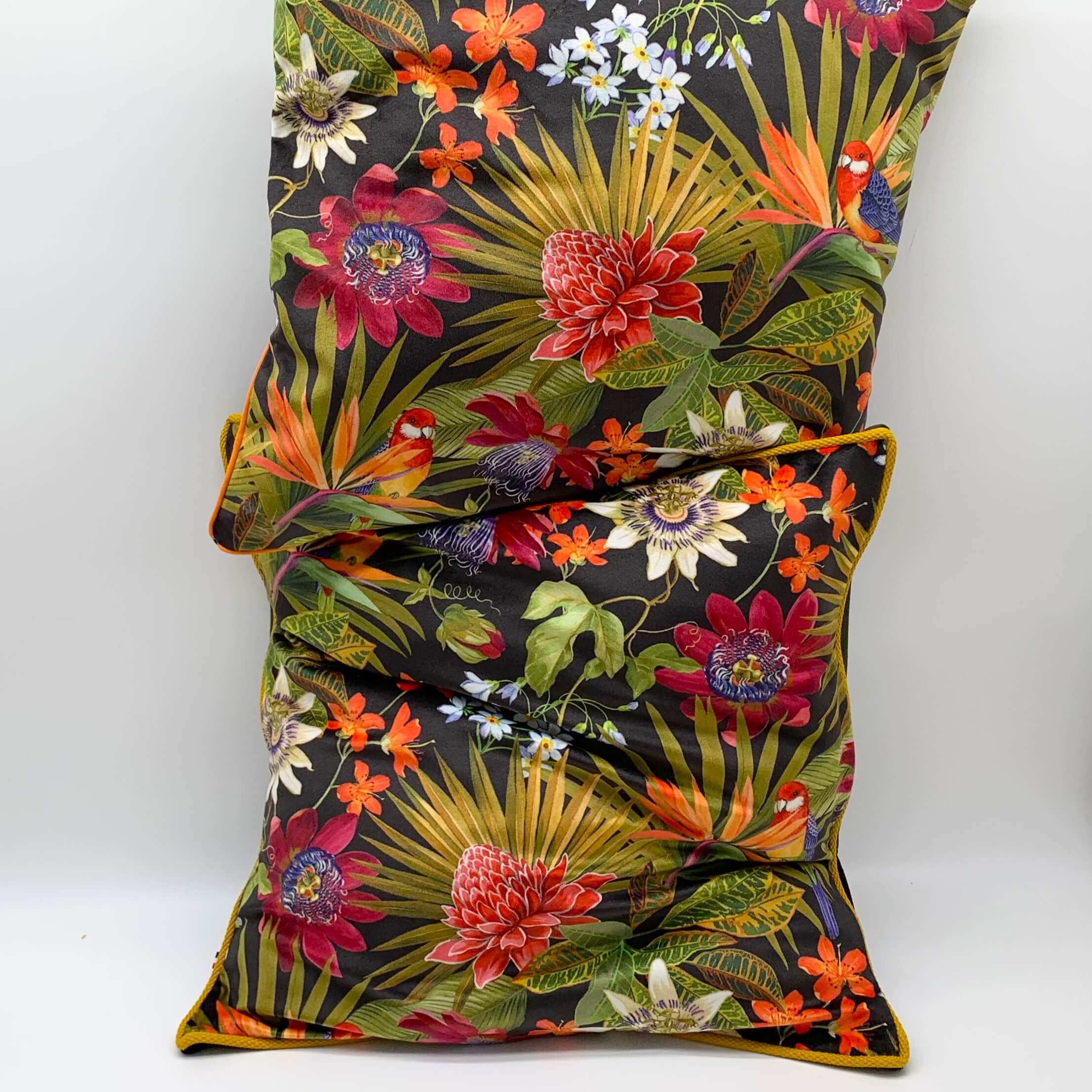 Coussin 40cm x 40cm Velours multicolore