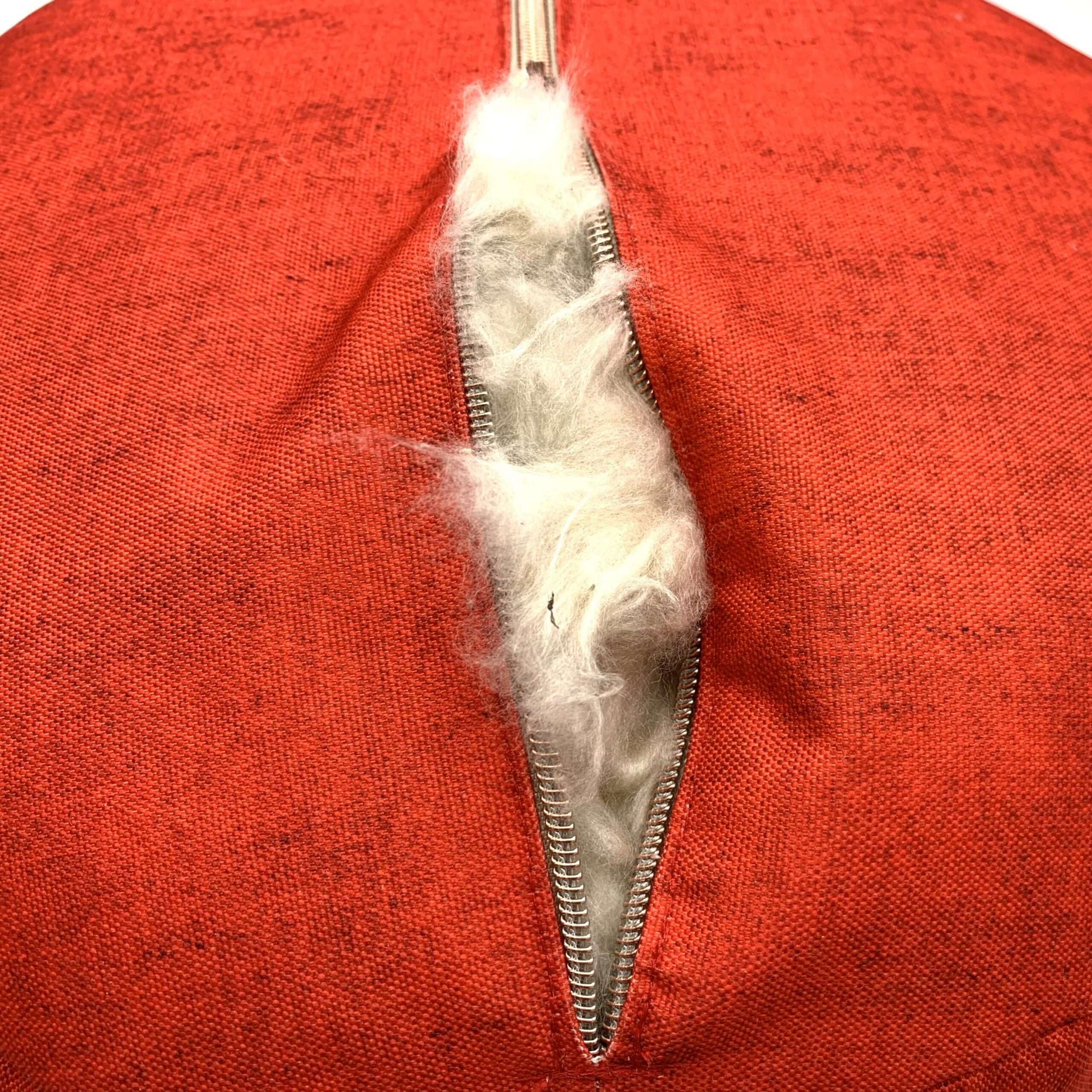 Coussin de méditation rond passepoillé avec garnissage Kapok