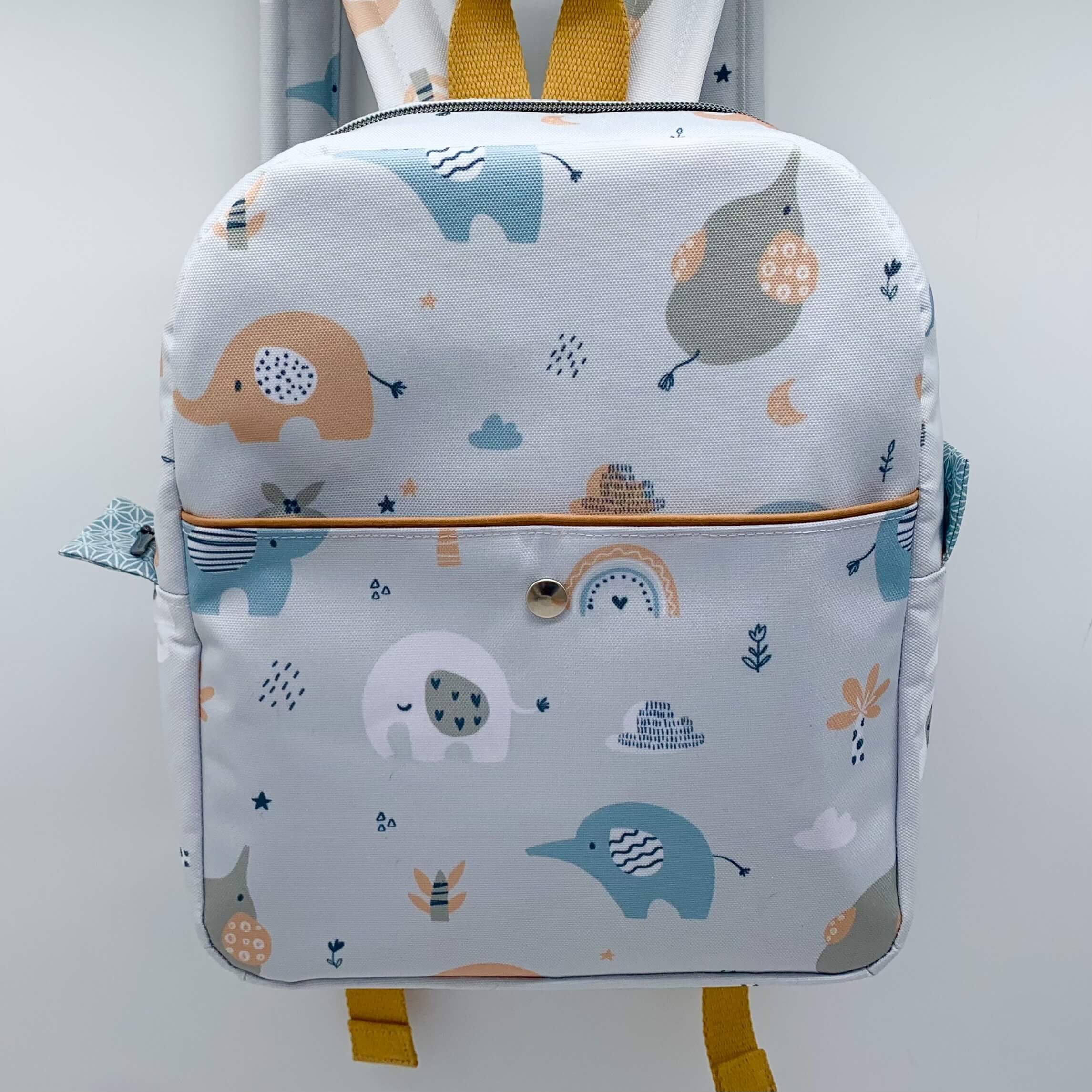 Sac à dos isotherme enfant éléphant face bis