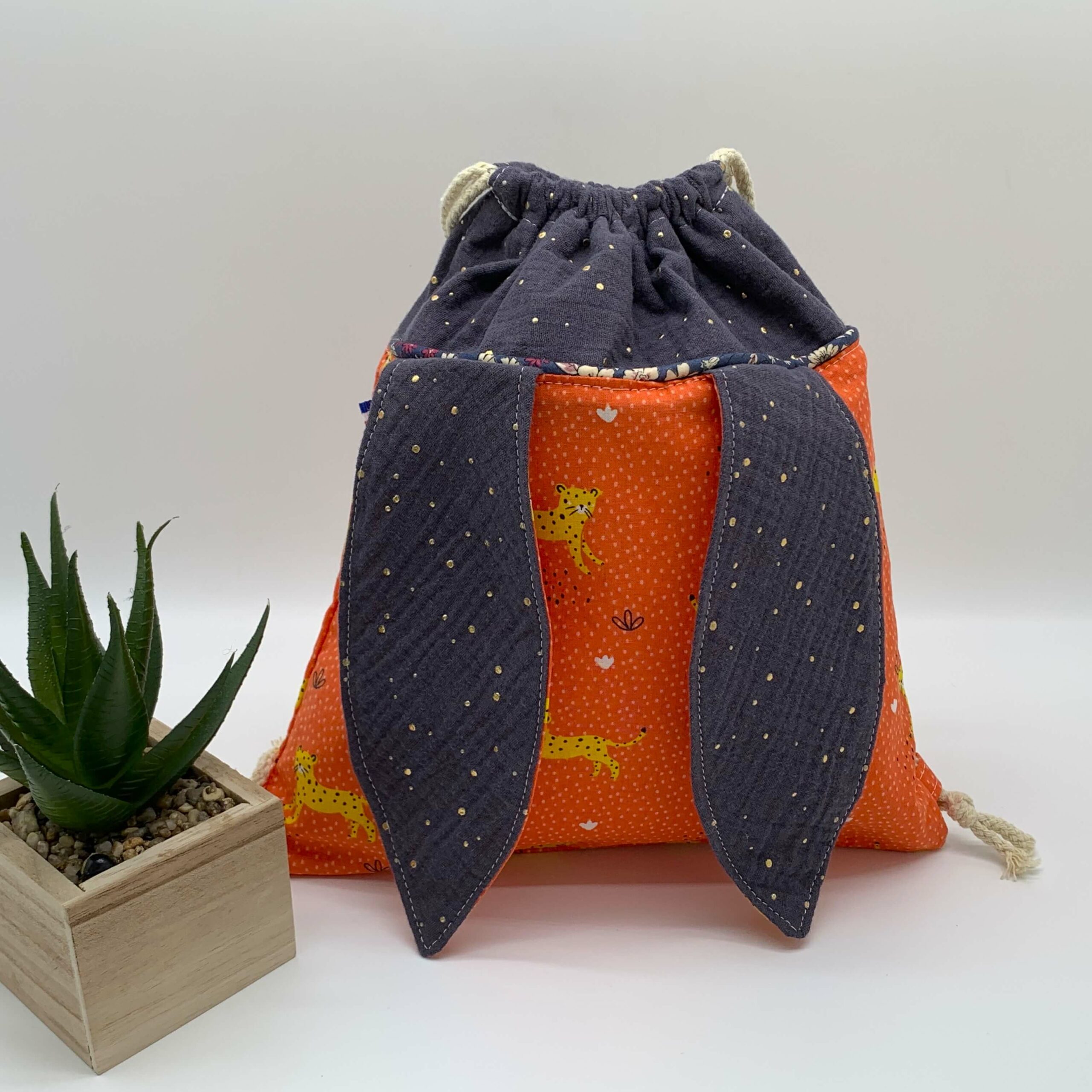 Sac à dos lapin orange
