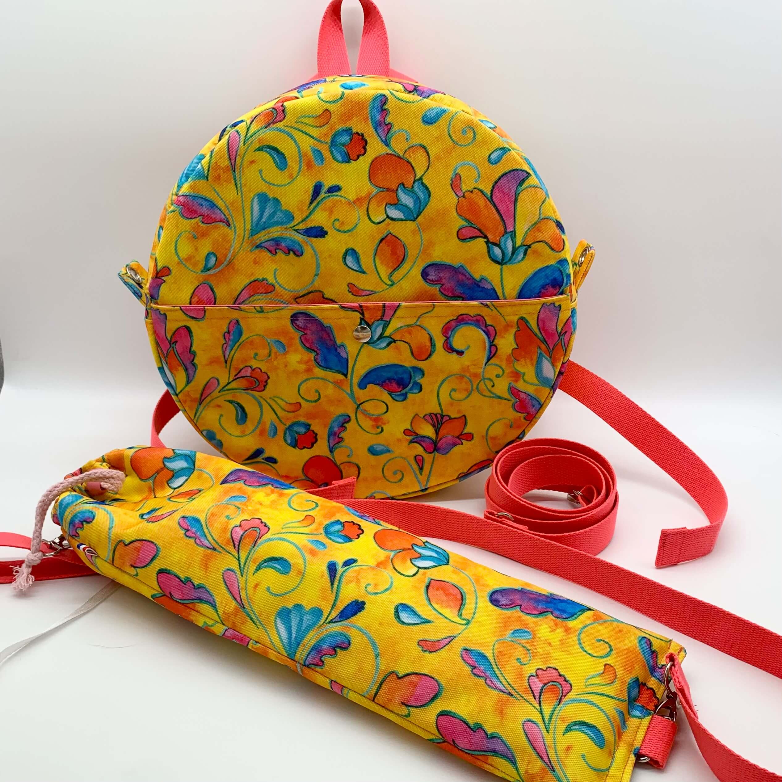 Sac à dos pour tambour chamanique 25cm ensemble