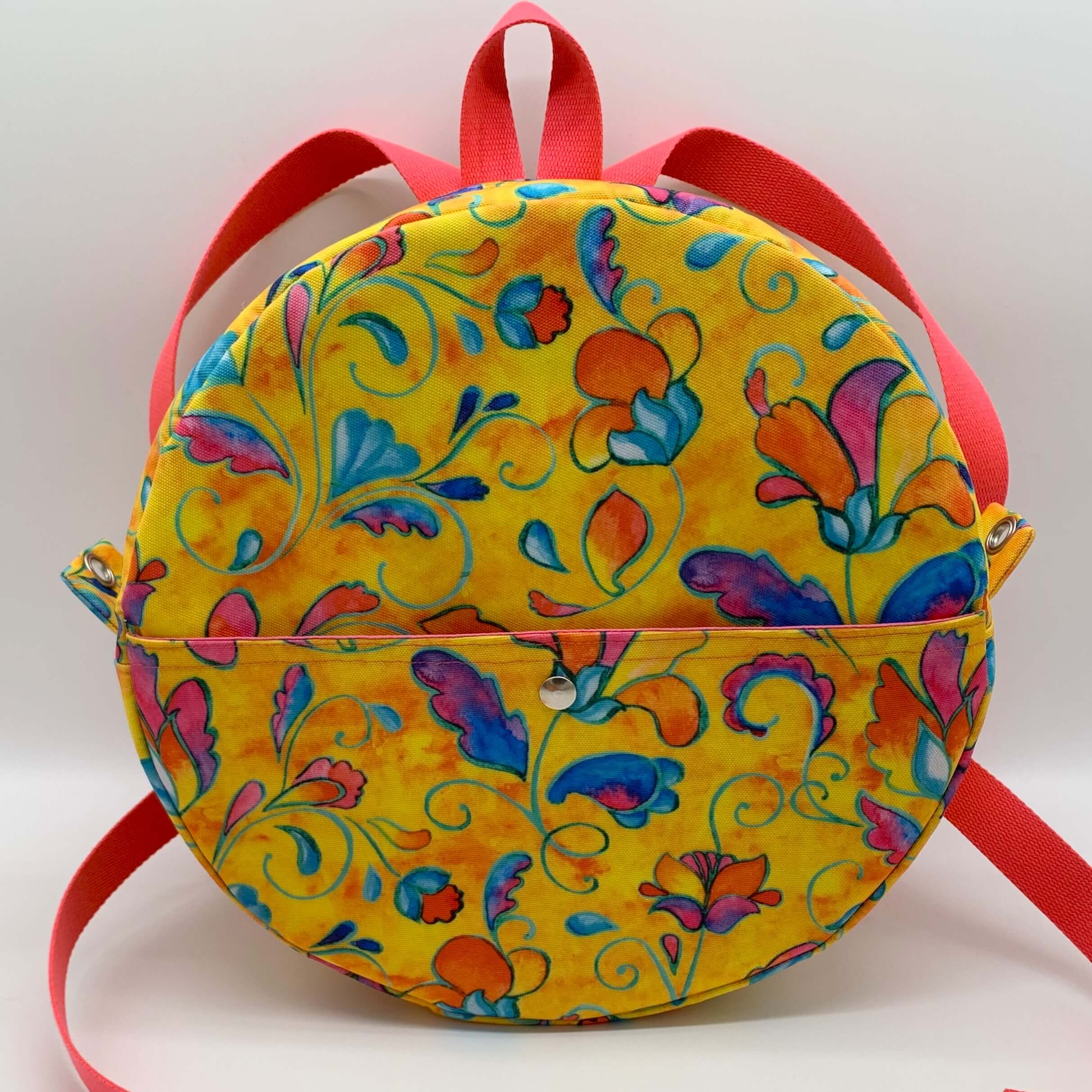 Sac à dos pour tambour chamanique 25cm face