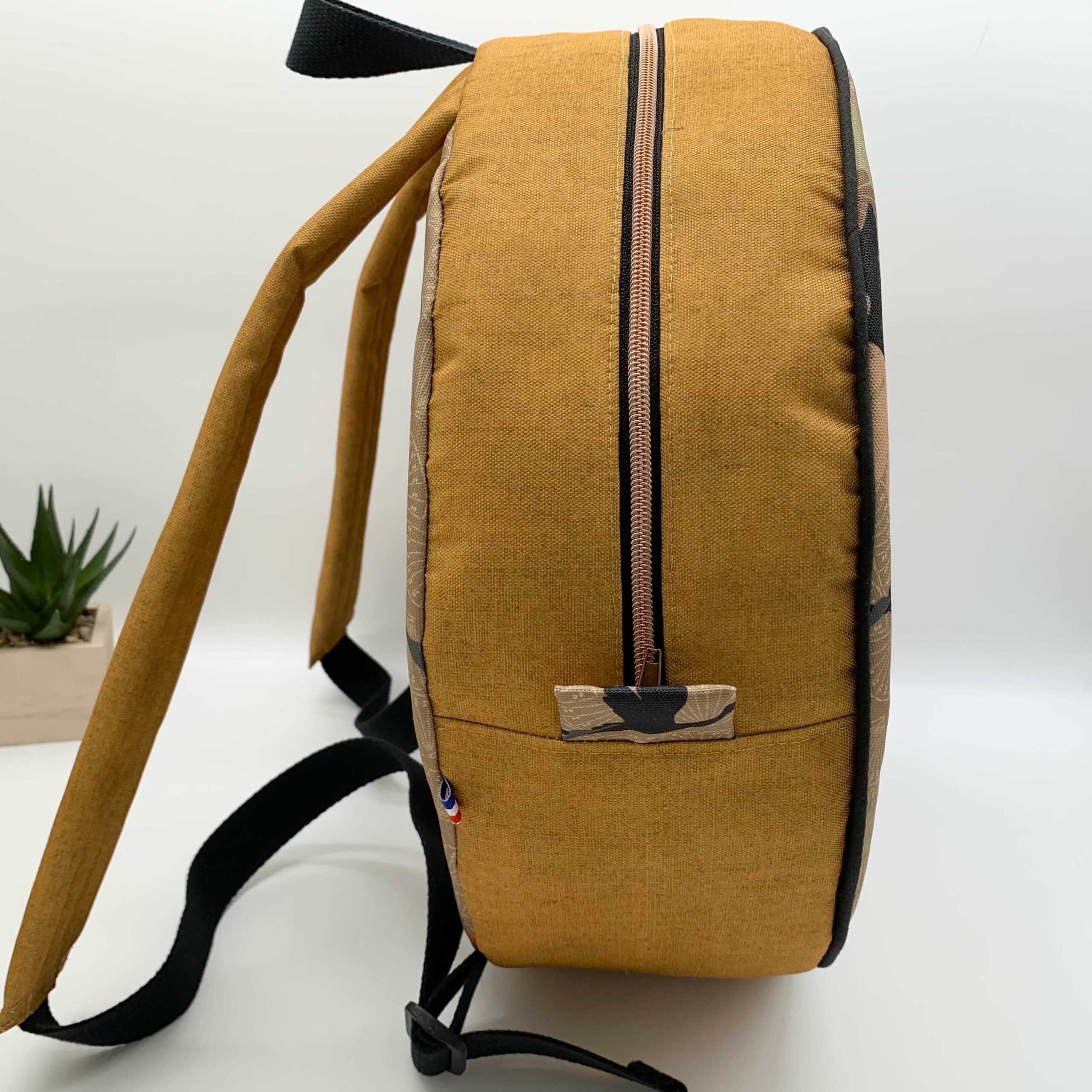 Sac à dos pour tambour chamanique 36cm curry contour