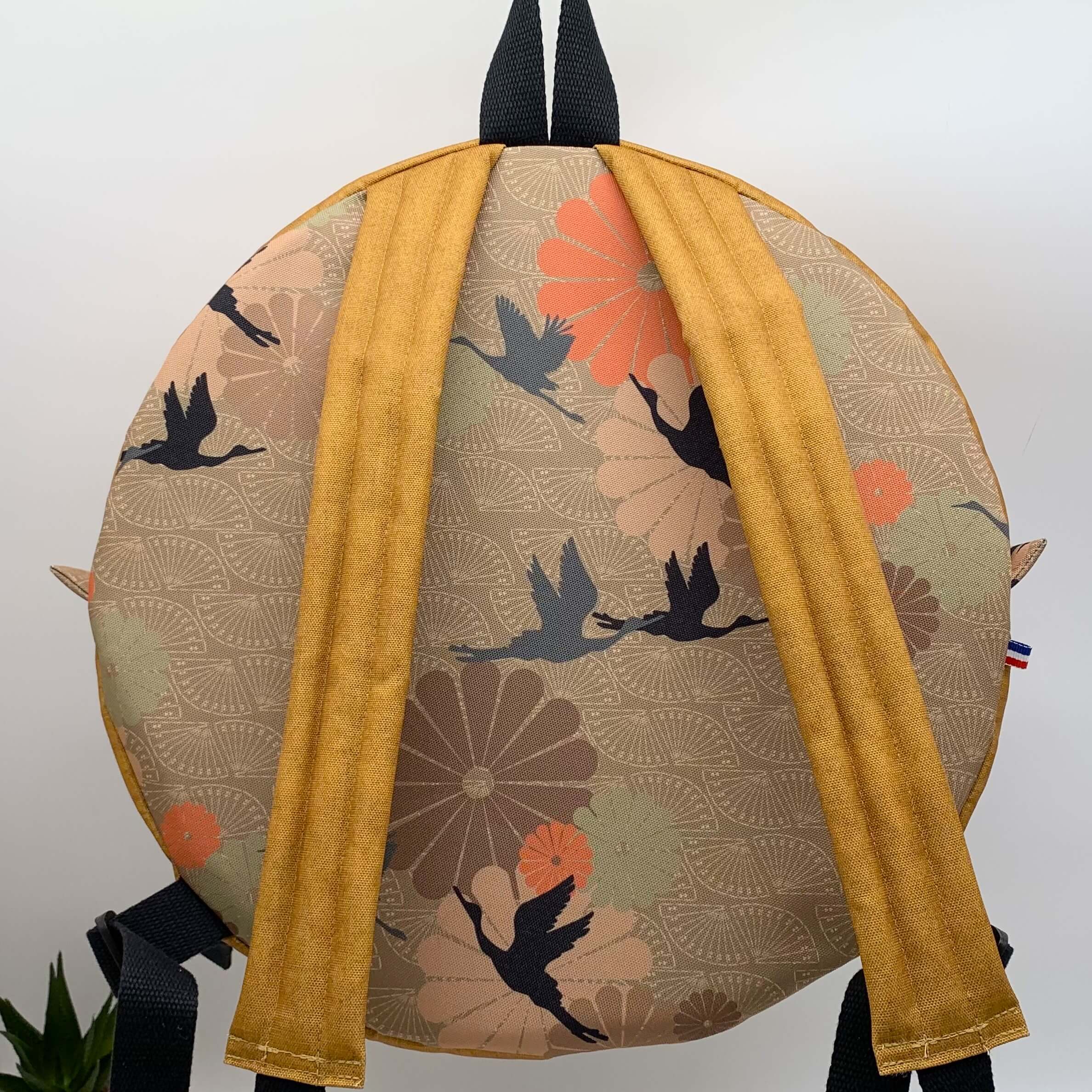 Sac à dos pour tambour chamanique 36cm curry dos