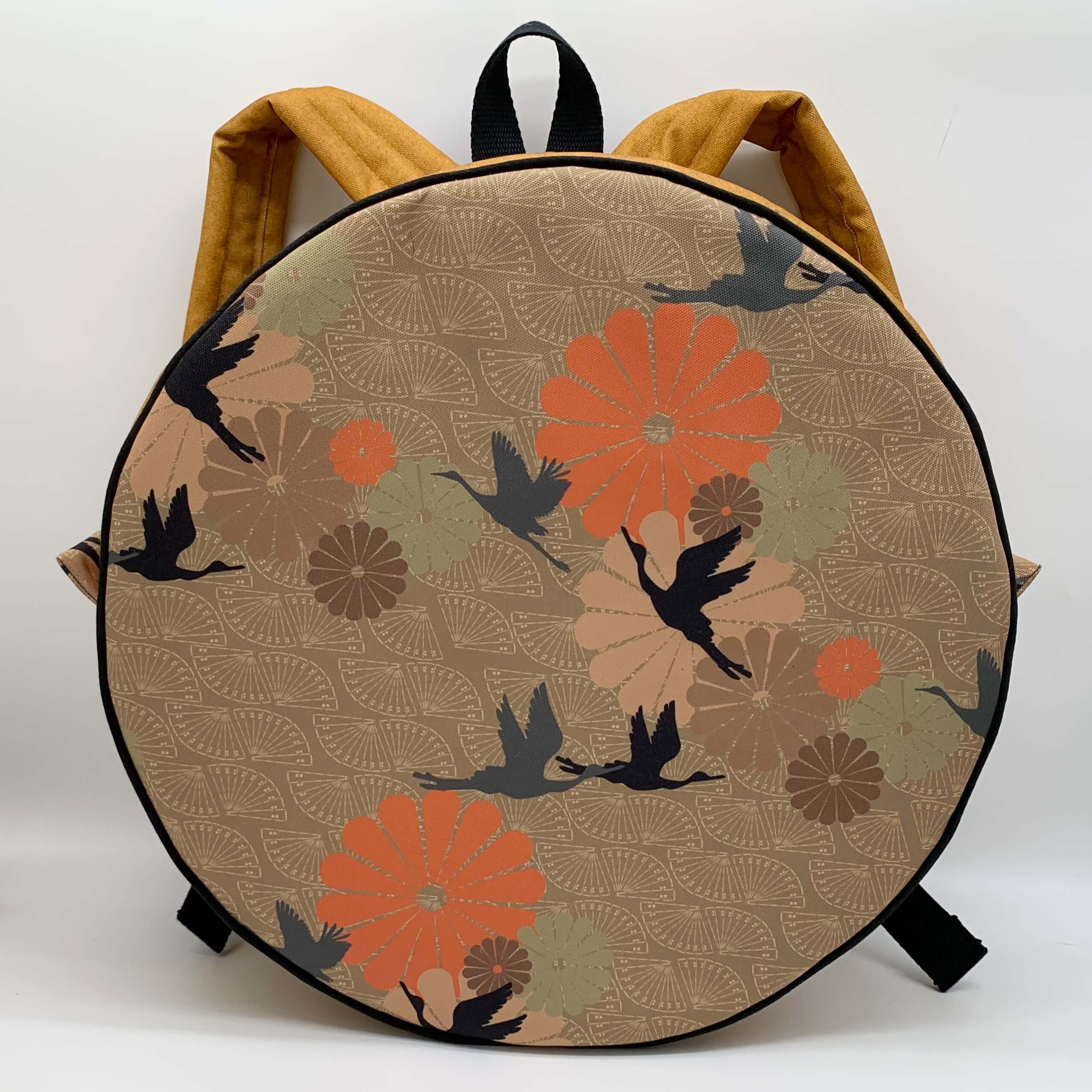 Sac à dos pour tambour chamanique 36cm curry face