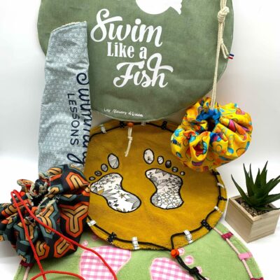 Tapis piscine pieds au sec ensemble