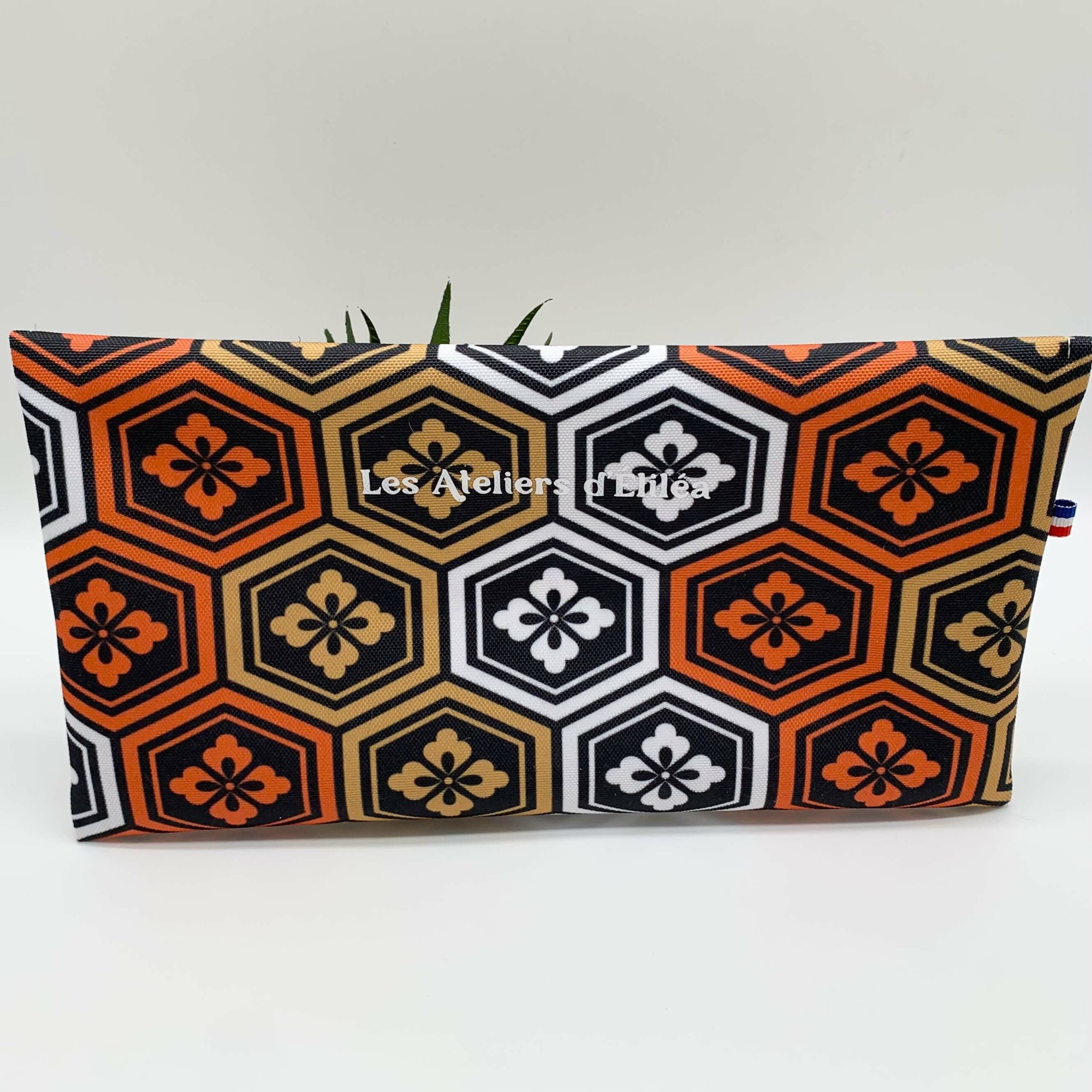 pochette à sandwich réutilisable géométrique dos