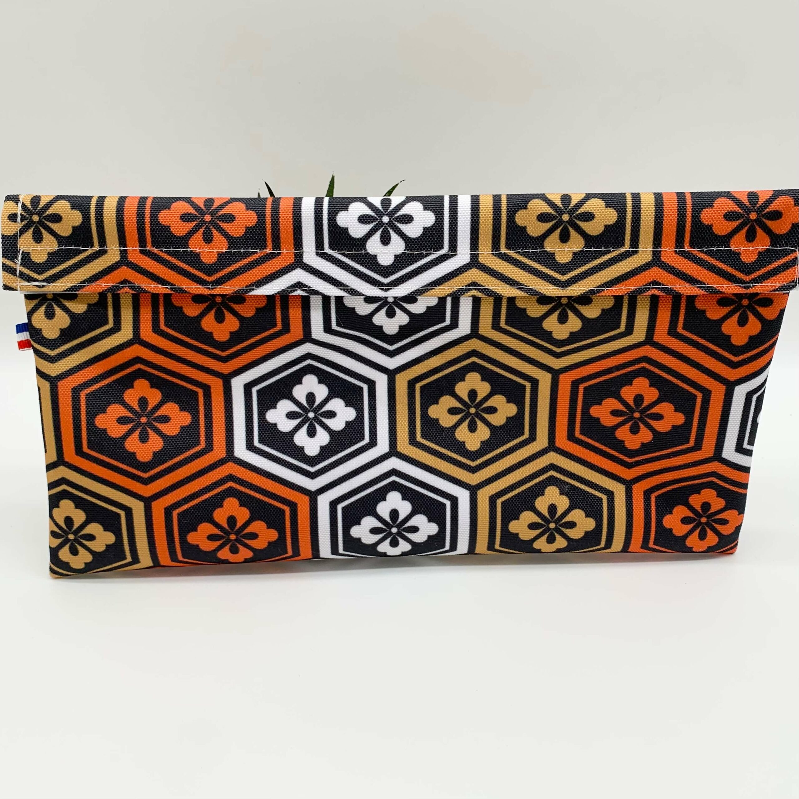 pochette à sandwich réutilisable géométrique face