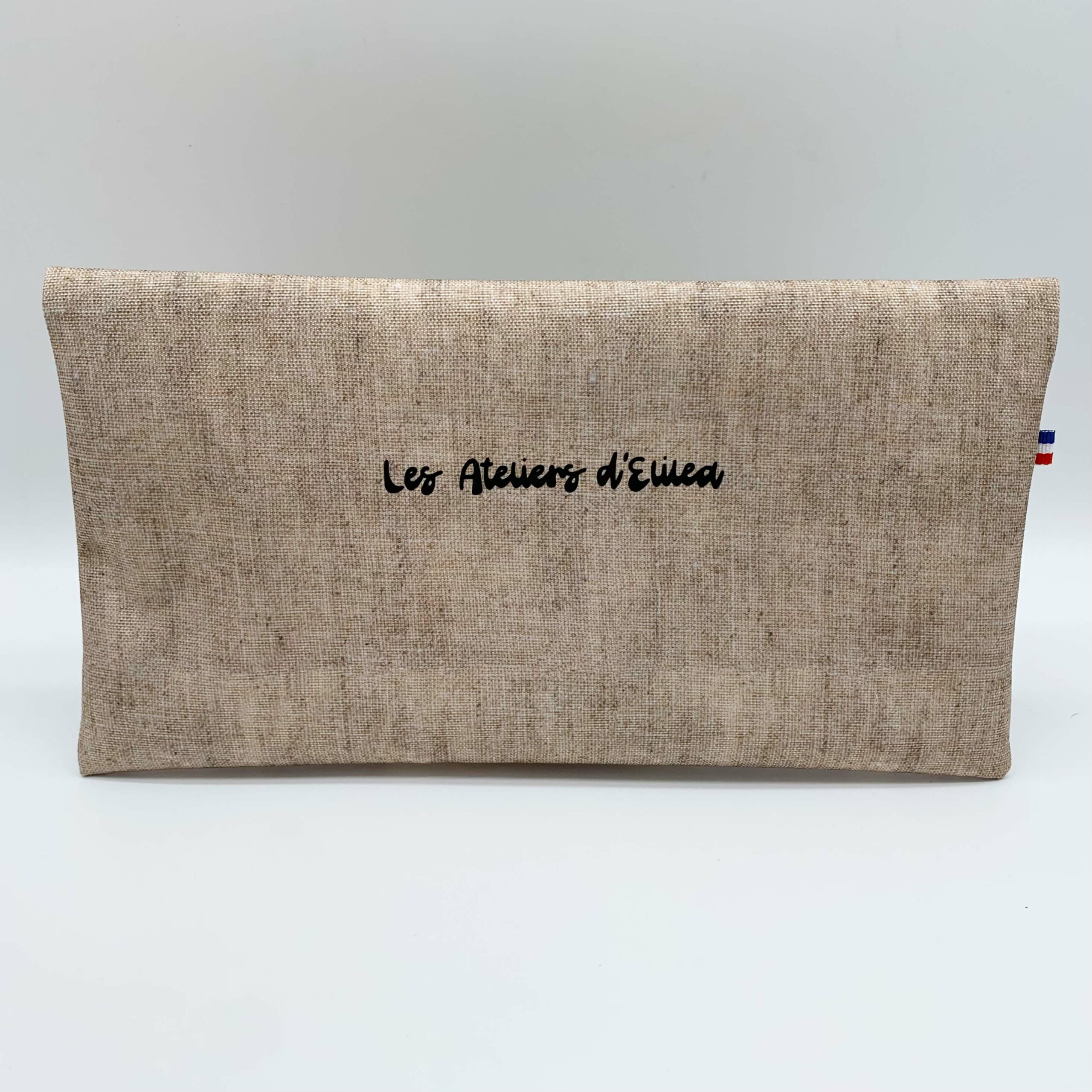 pochette à sandwich réutilisable naturel dos