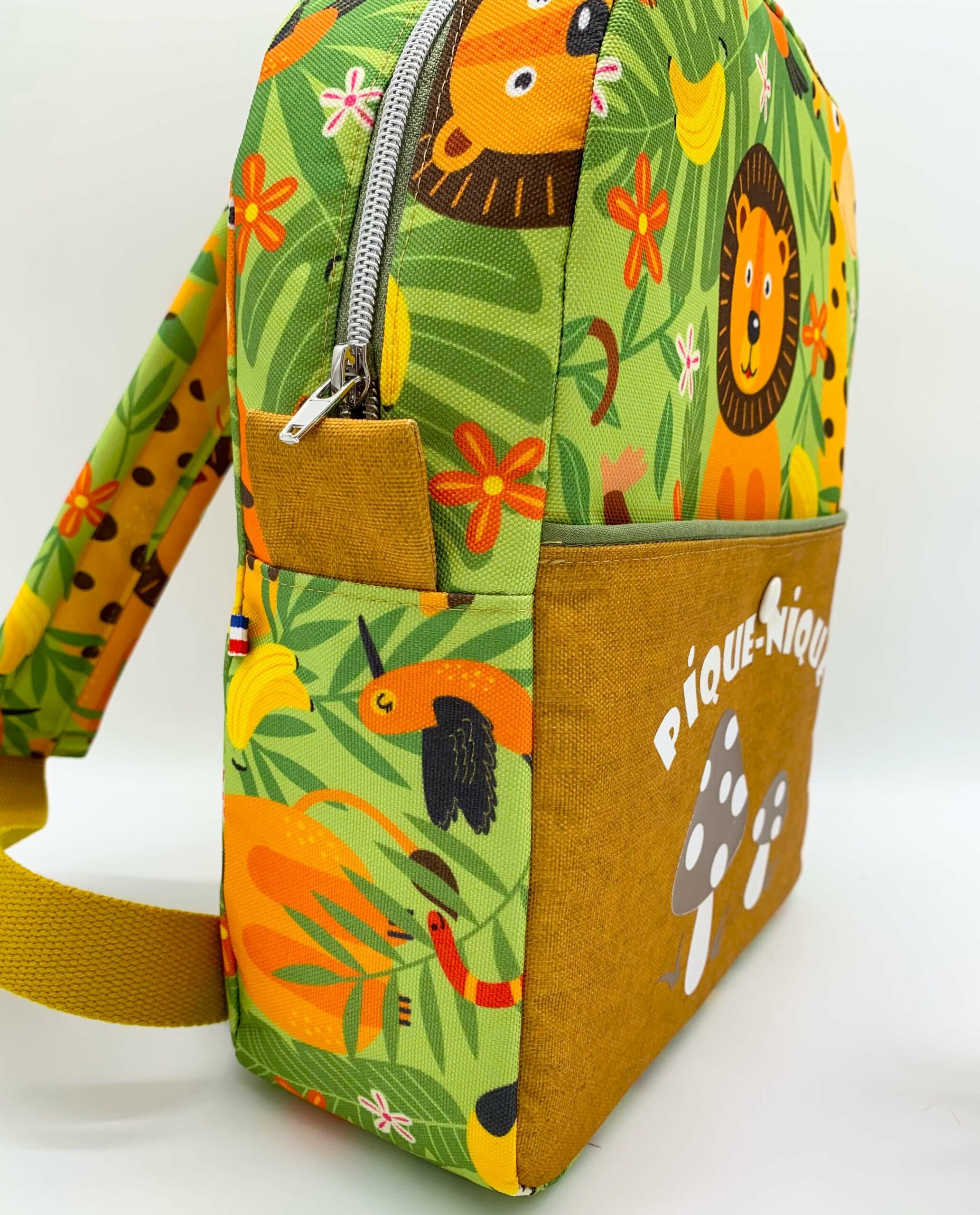 Sac à dos isotherme enfant curry côté